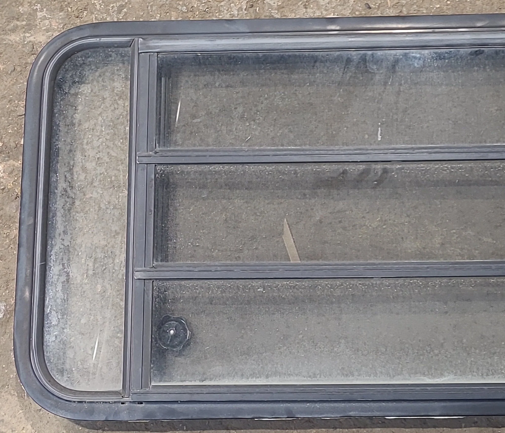 Used Black Radius Opening Window : 47 1/2" W x 22 1/4" H x 1 7/8" D - Image 2