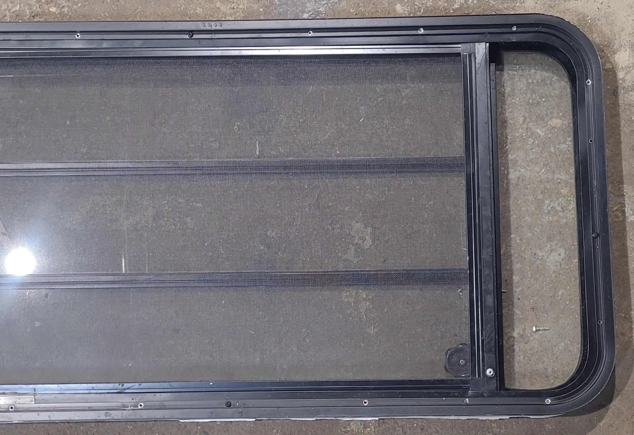 Used Black Radius Opening Window : 47 1/2" W x 22 1/4" H x 1 7/8" D - Image 8