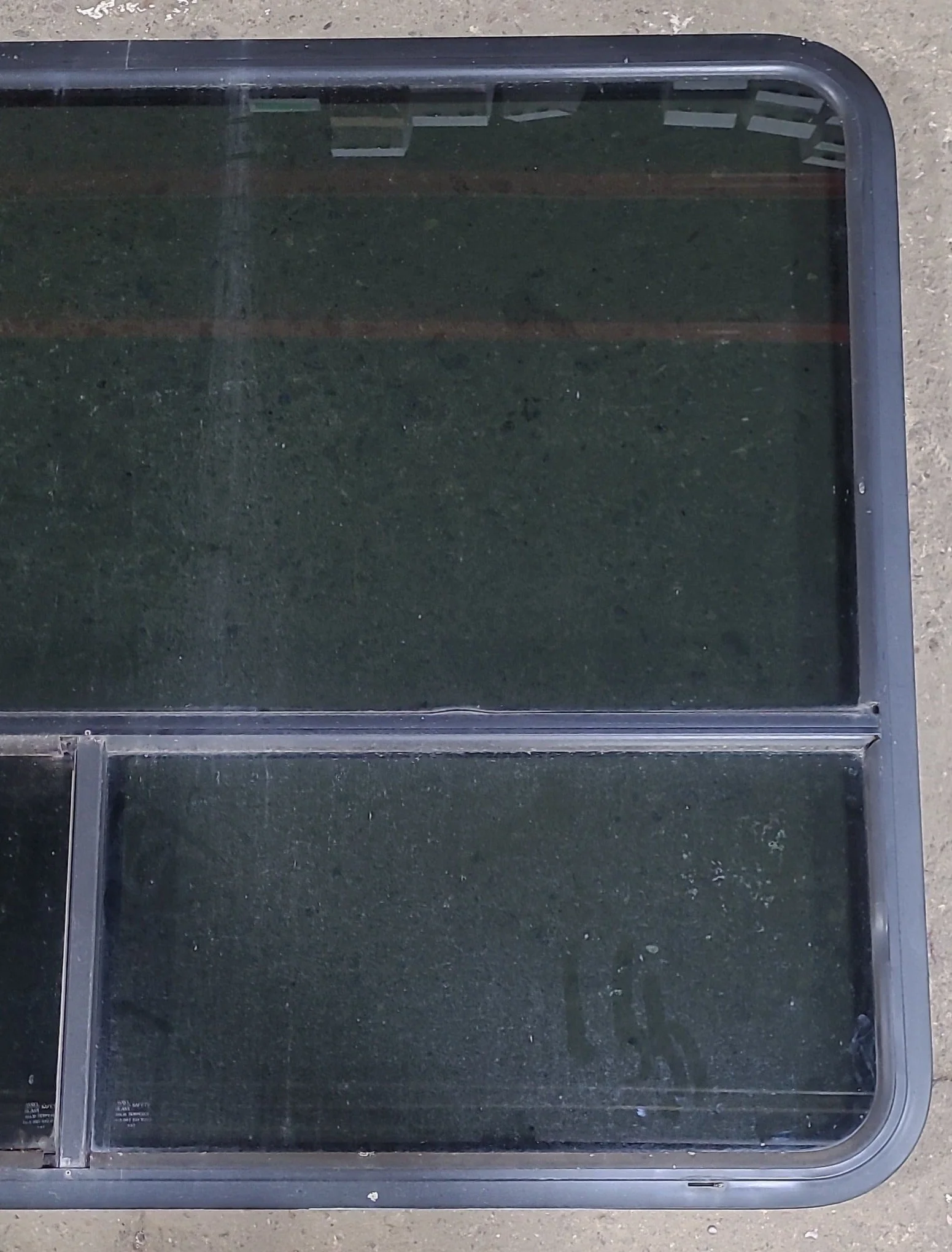 Used Black Radius Opening Window : 47 1/2" W x 35 3/4" H x 1 7/8" D - Image 3