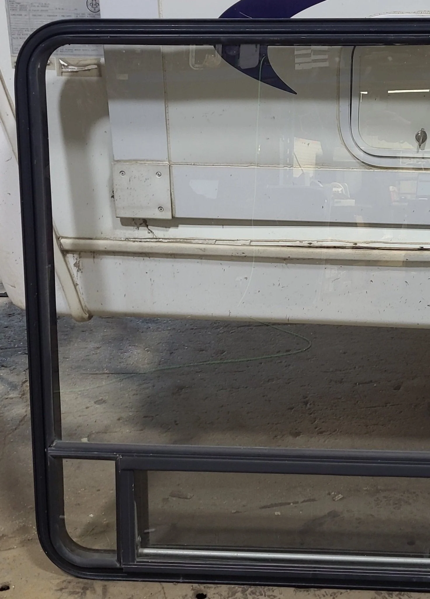Used Black Radius Opening Window : 47 1/2" W x 41 3/4" H x 1 3/4" D - Image 2
