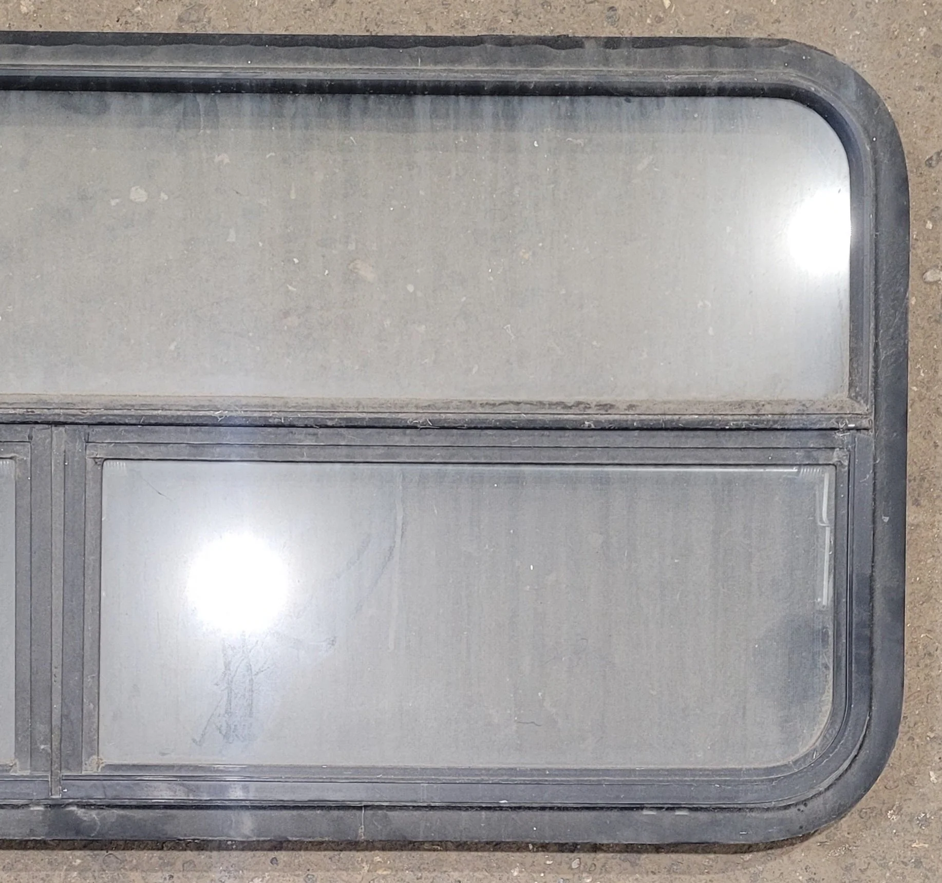 Used Black Radius Opening Window : 47 1/4" W x 21 1/4" H x 1 7/8" - Image 2