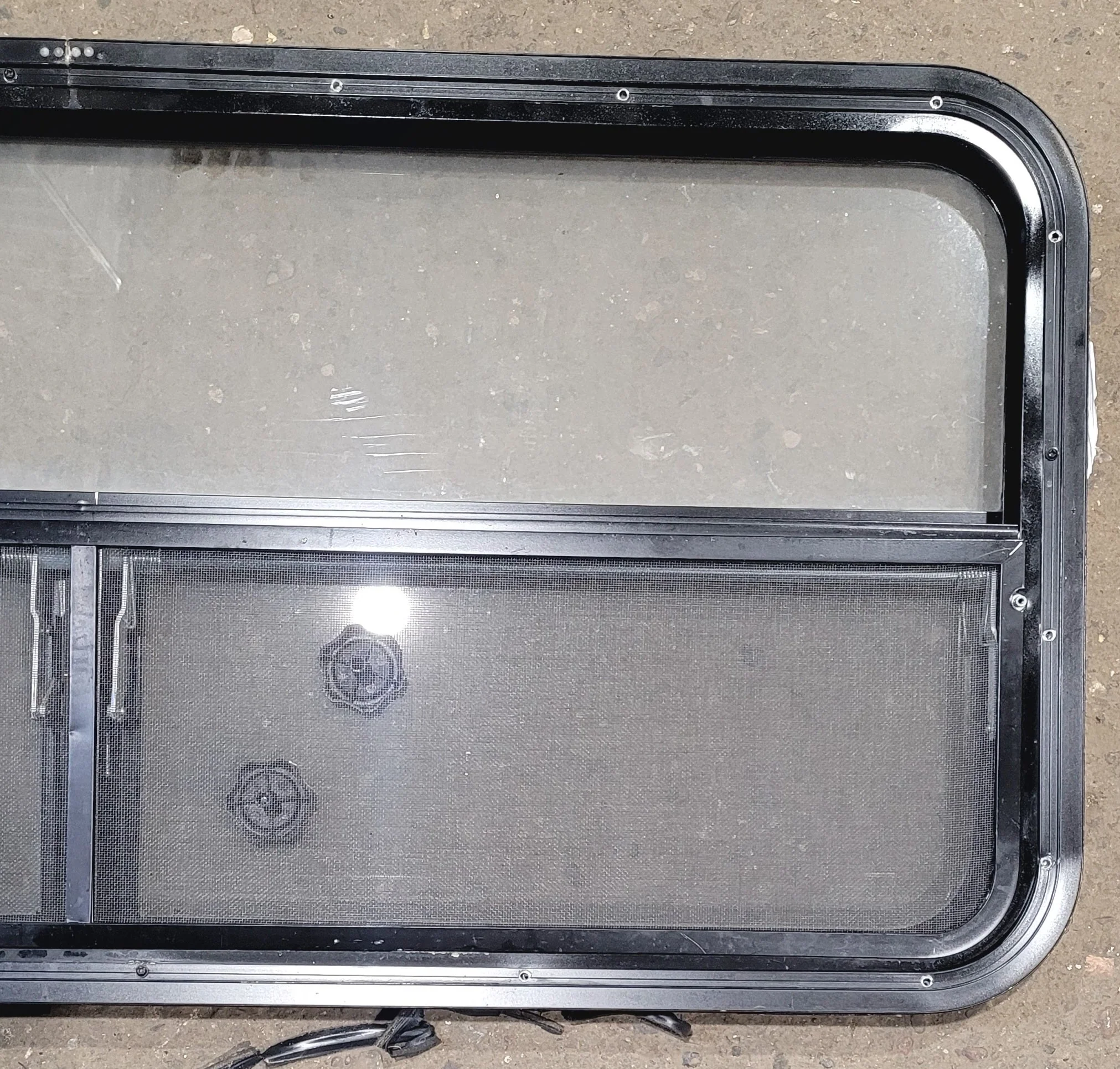Used Black Radius Opening Window : 47 1/4" W x 21 1/4" H x 1 7/8" - Image 5