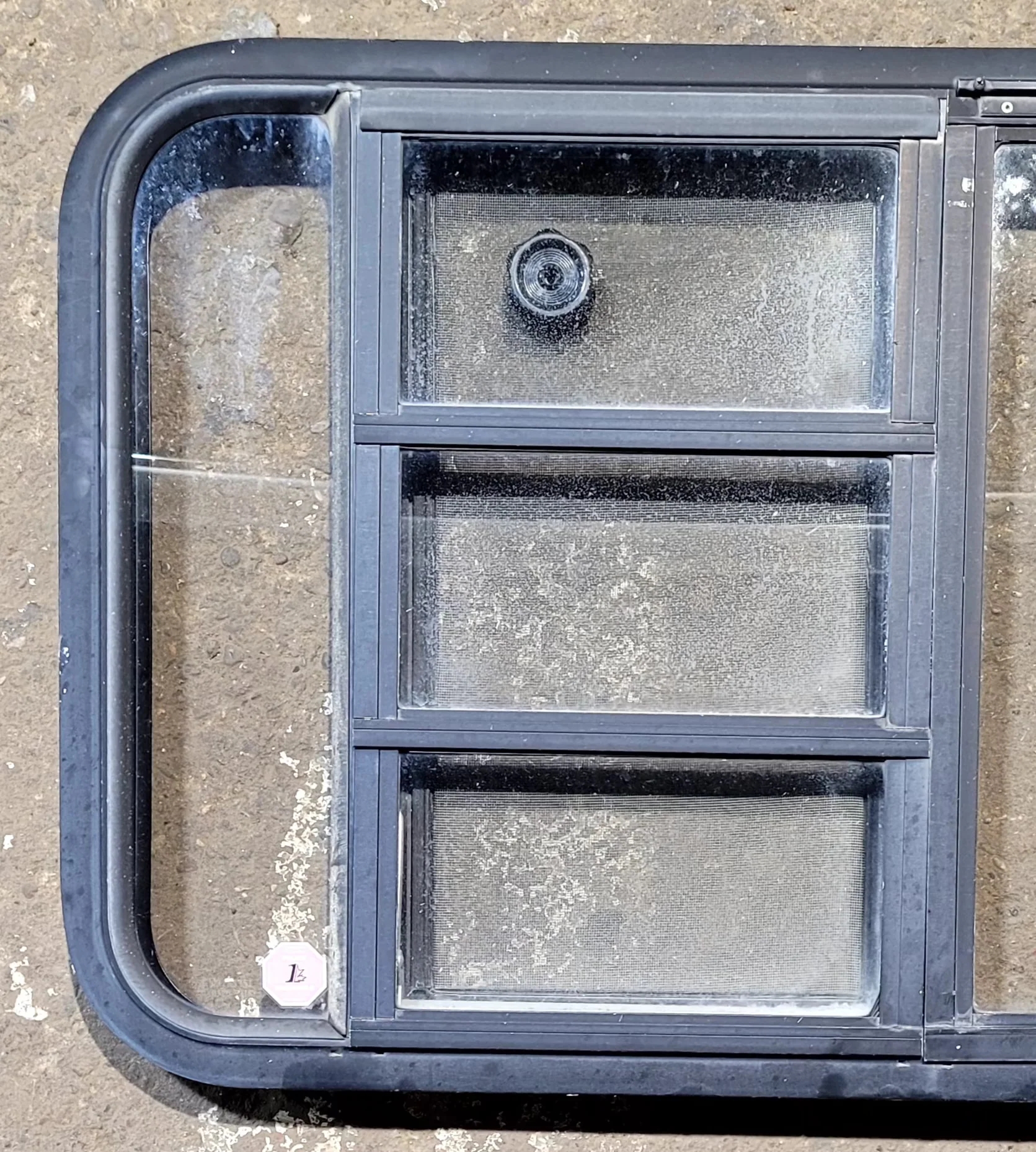 Used Black Radius Emergency Opening Window : 47 1/4" W x 22 1/4" H x 1 3/4" - Image 3