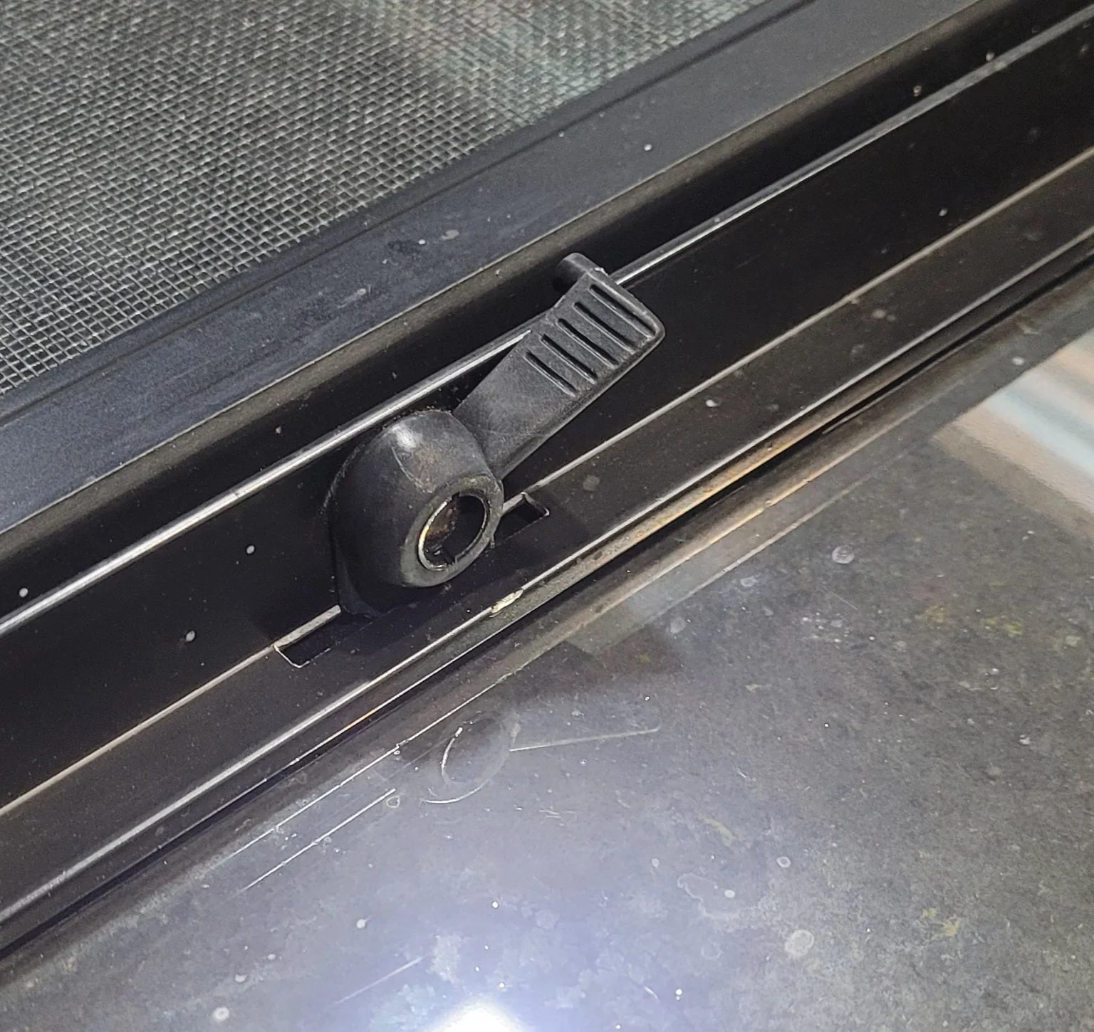 Used Black Radius Opening Window : 47 3/4" W x 23 3/4" H x 1 3/4" - Image 8