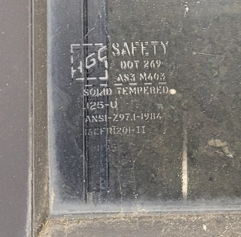 Used Black Radius Opening Window : 47 3/4" W x 23 3/4" H x 1 3/4" - Image 3
