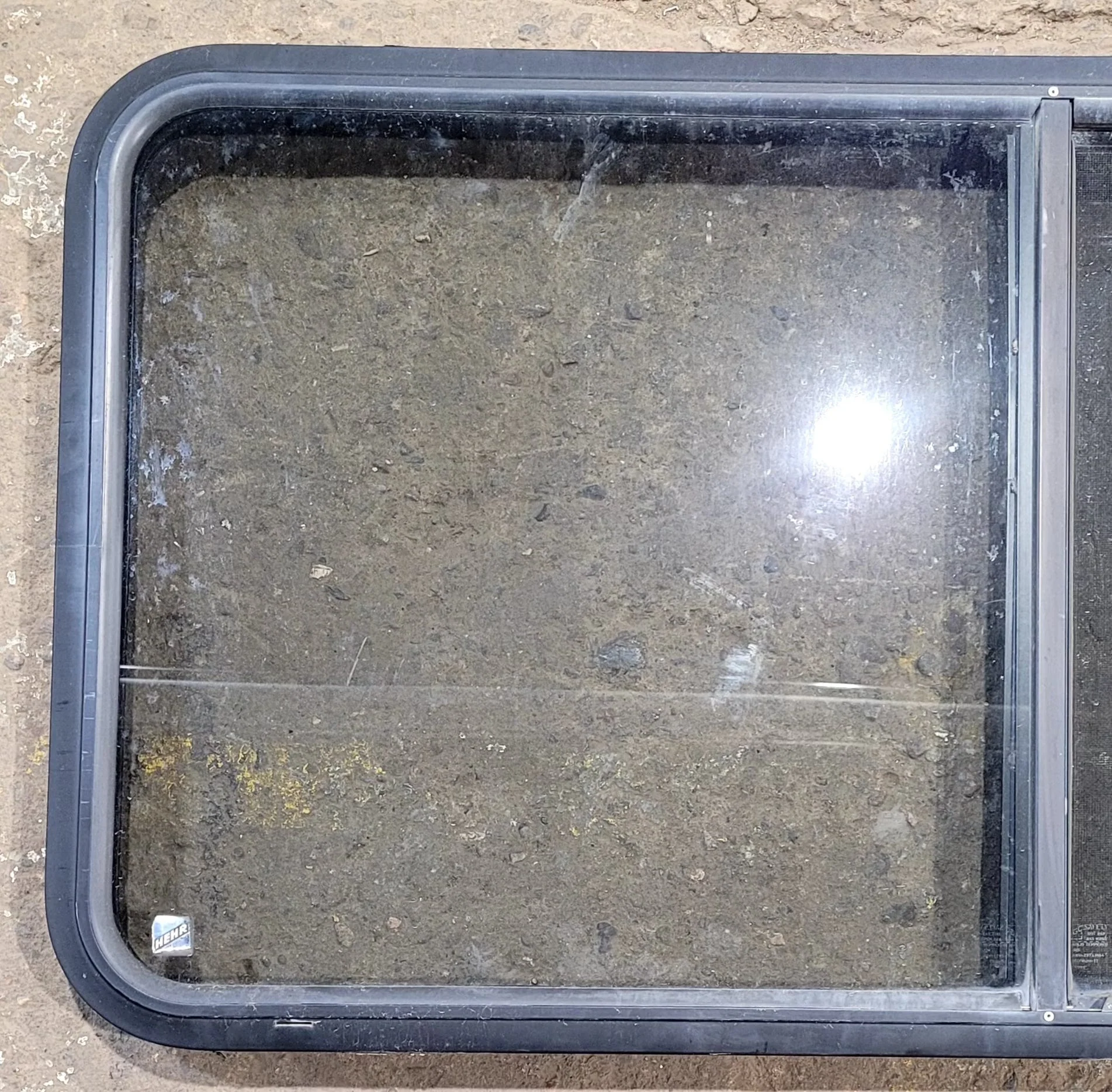 Used Black Radius Opening Window : 47 3/4" W x 23 3/4" H x 1 7/8" D - Image 3