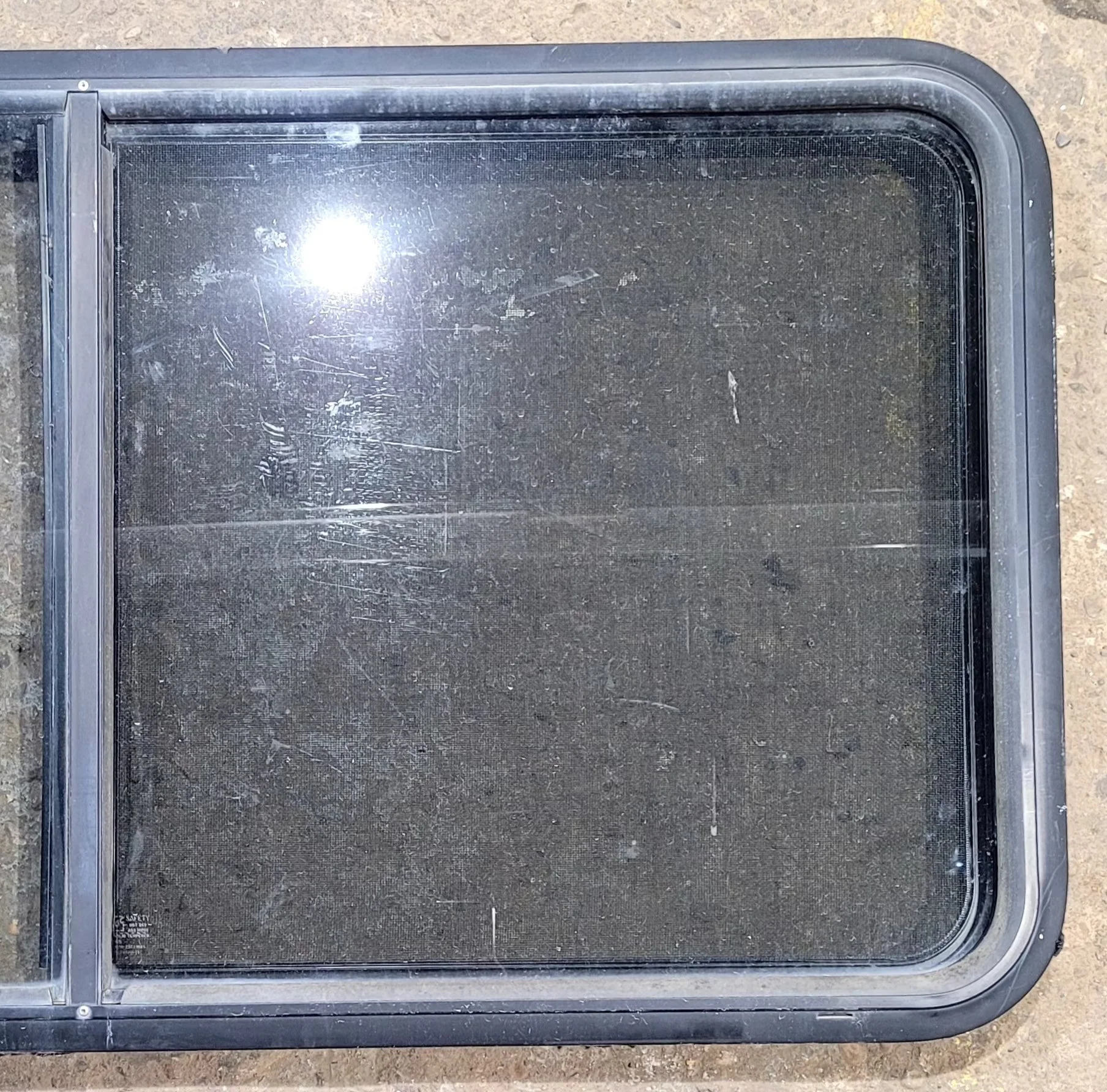 Used Black Radius Opening Window : 47 3/4" W x 23 3/4" H x 1 7/8" D - Image 3