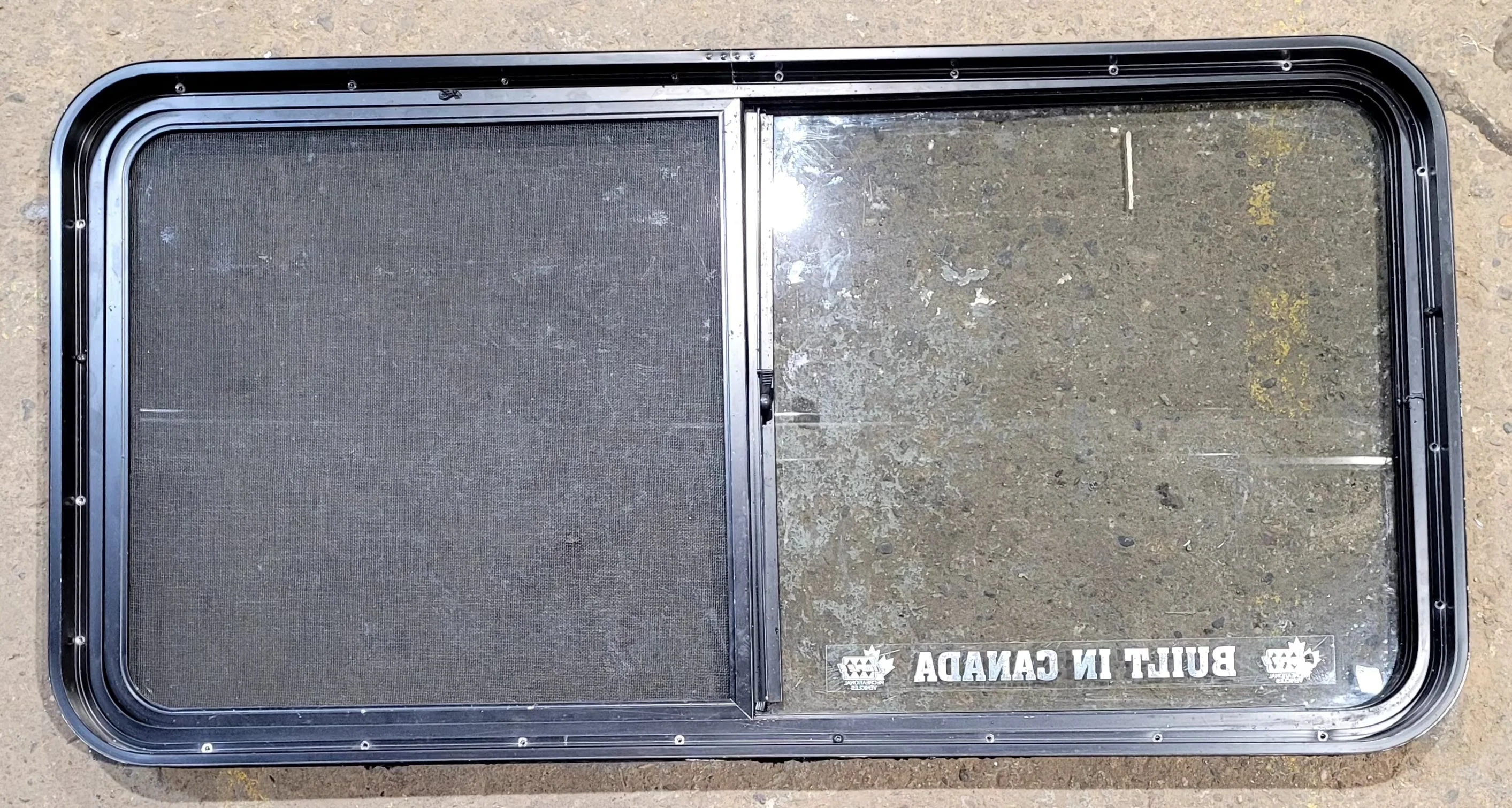 Used Black Radius Opening Window : 47 3/4" W x 23 3/4" H x 1 7/8" D - Image 5