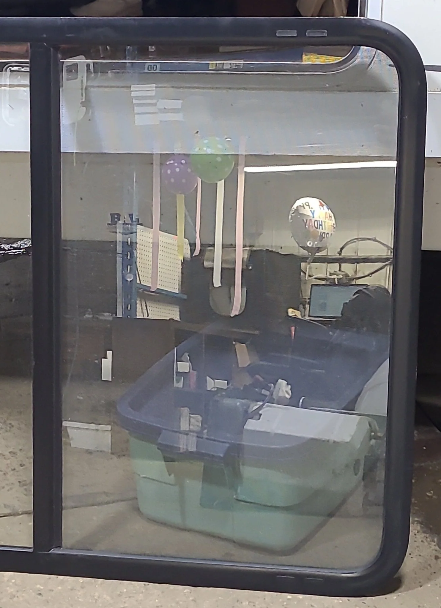 Used Black Radius Opening Window : 47 7/8" W x 35 7/8" H x 7/8" D - Image 3