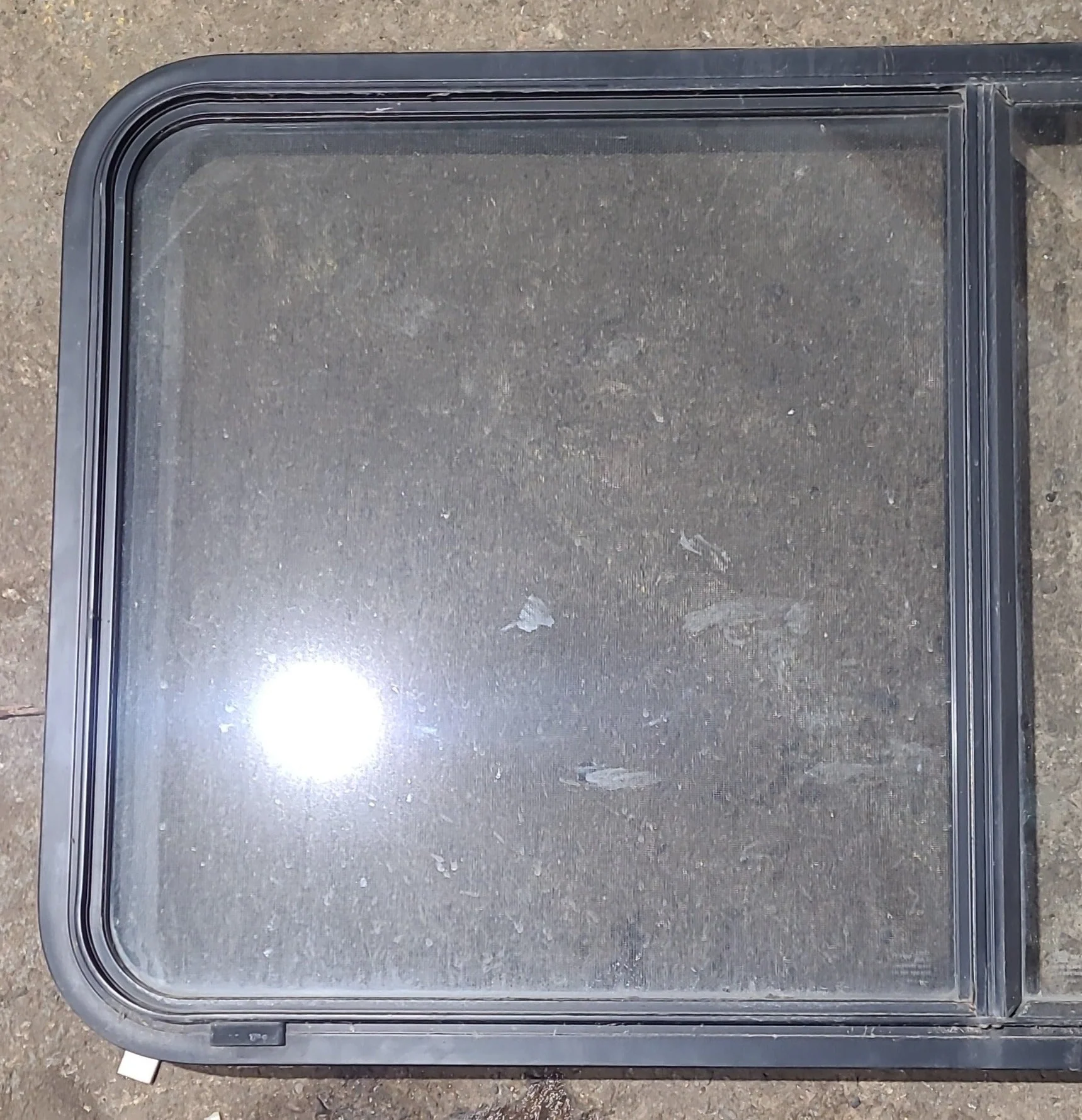 Used Black Radius Opening Window : 48 1/2" W x 26" H x 1 3/4" D - Image 2