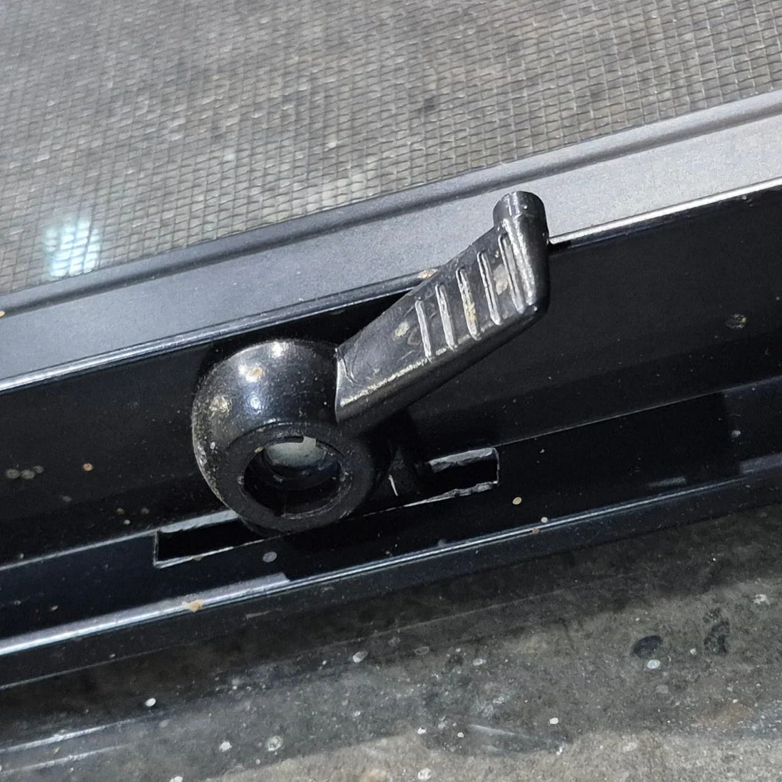 Used Black Radius Opening Window : 48 1/4" W x 35 3/4" H x 1 5/8" D - Image 9
