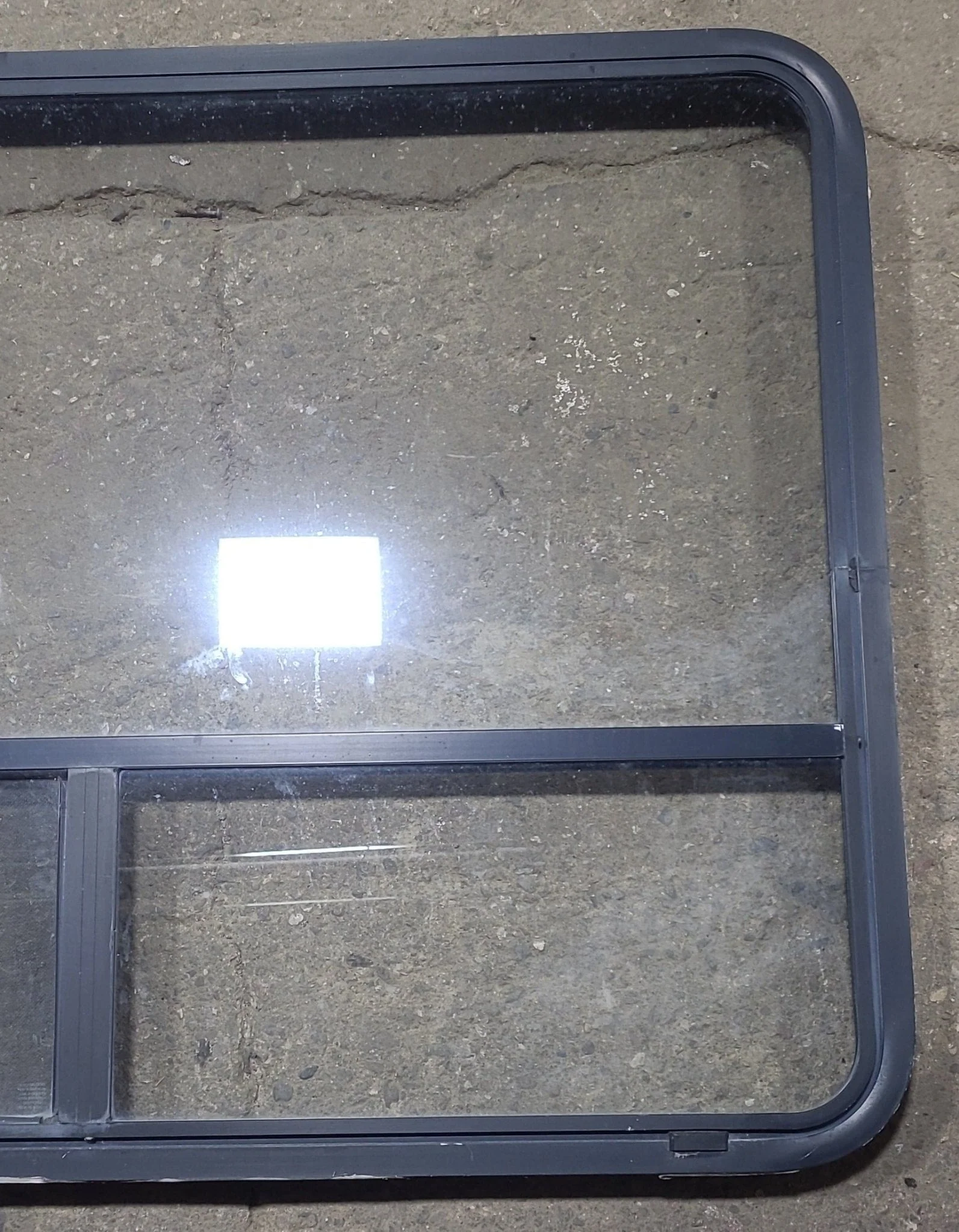 Used Black Radius Opening Window : 48 1/4" W x 35 3/4" H x 1 7/8" D - Image 3