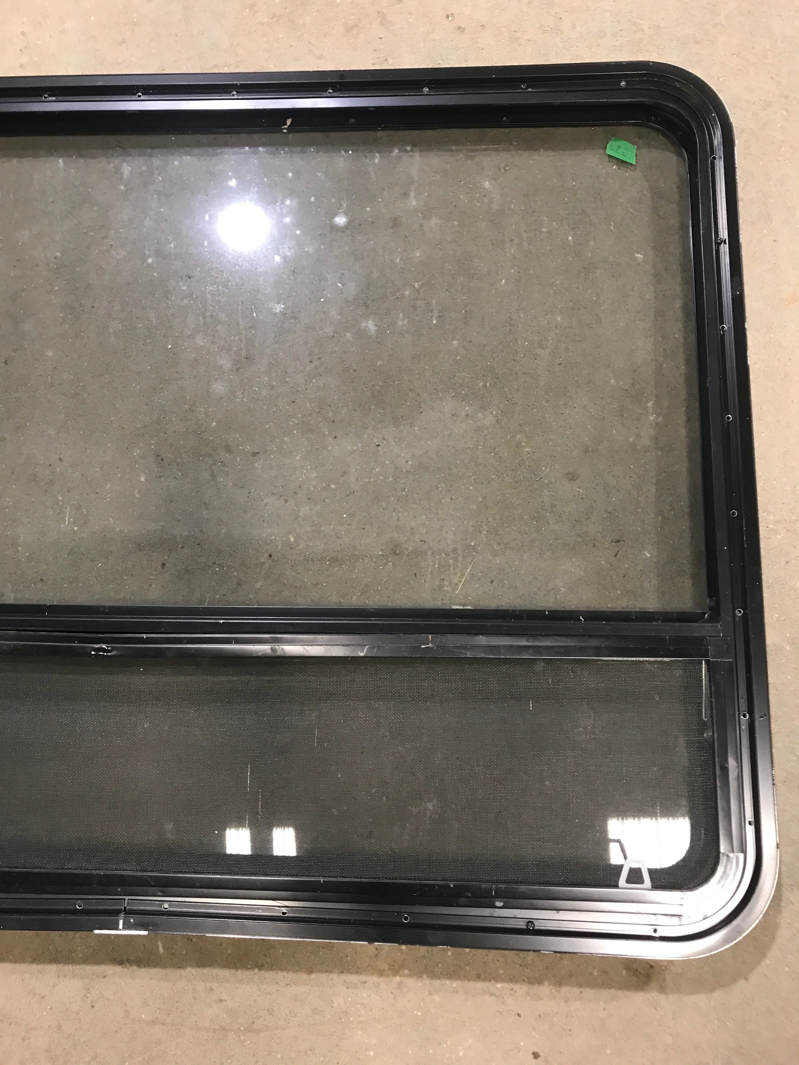 Used Black Radius Opening Window : 48" W x 35 1/2" H x 2" D - Image 6