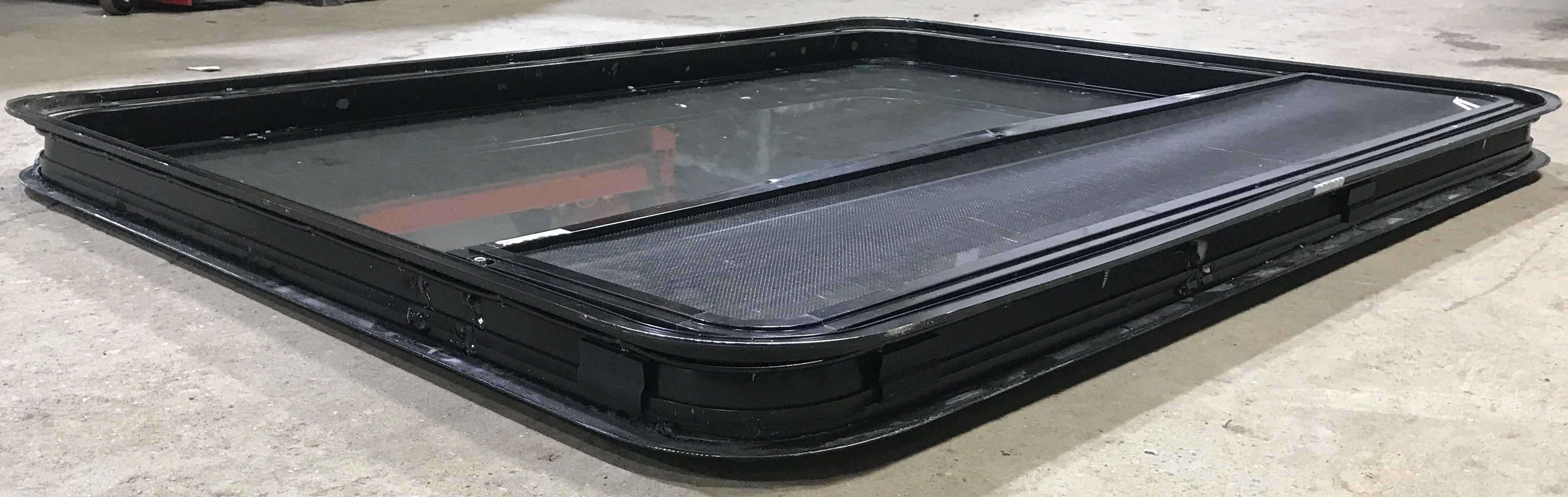 Used Black Radius Opening Window : 48" W x 35 1/2" H x 2" D - Image 7
