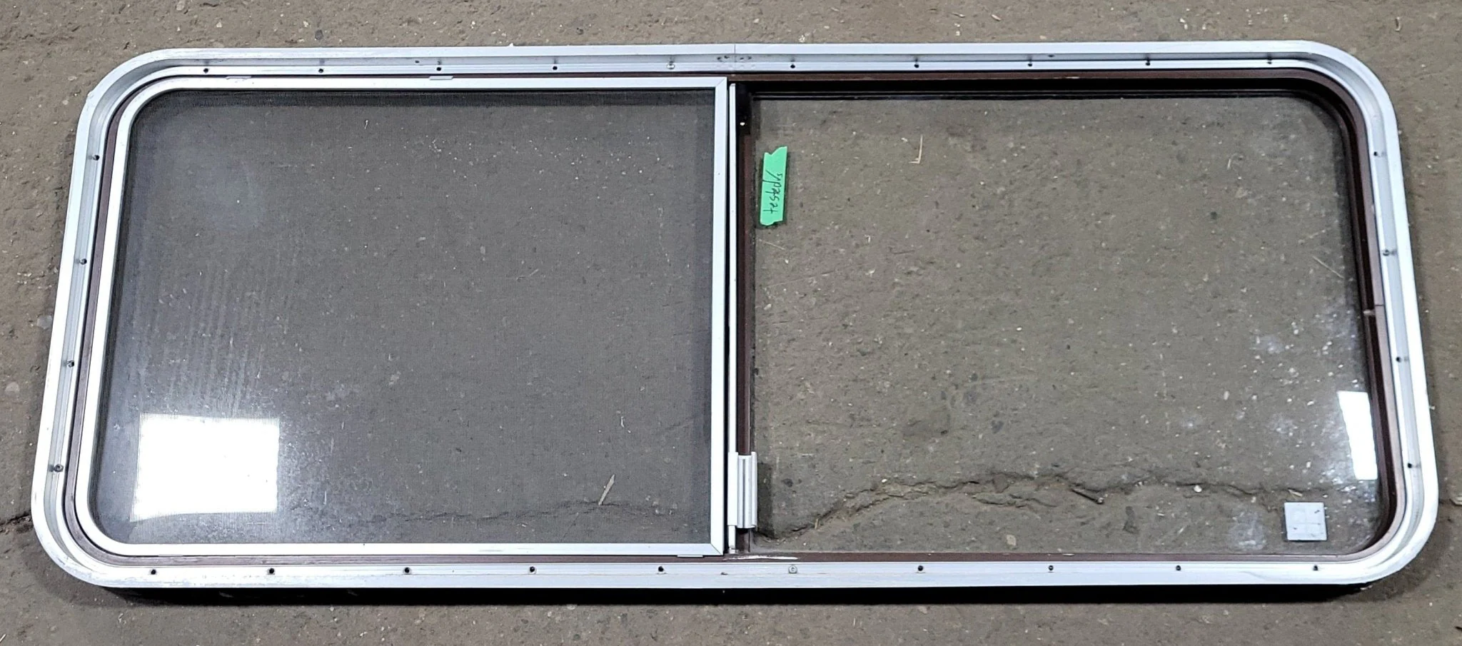 Used Black Radius Opening Window : 54 1/4" W X 21 3/4" H X 1 3/4" D - Image 4
