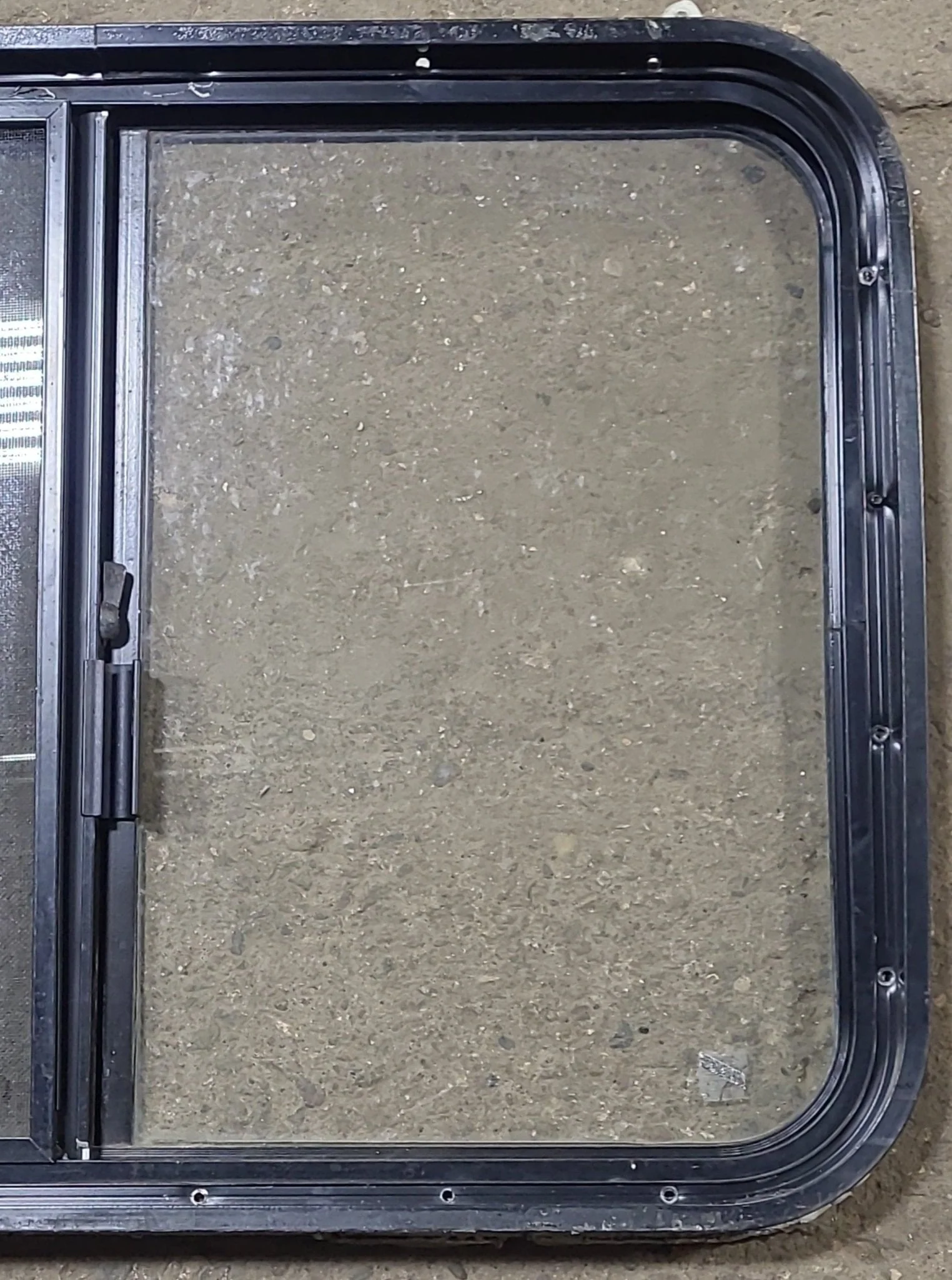 Used Black Radius Opening Window : 30 1/4" W x 22" H x 2" D - Image 5