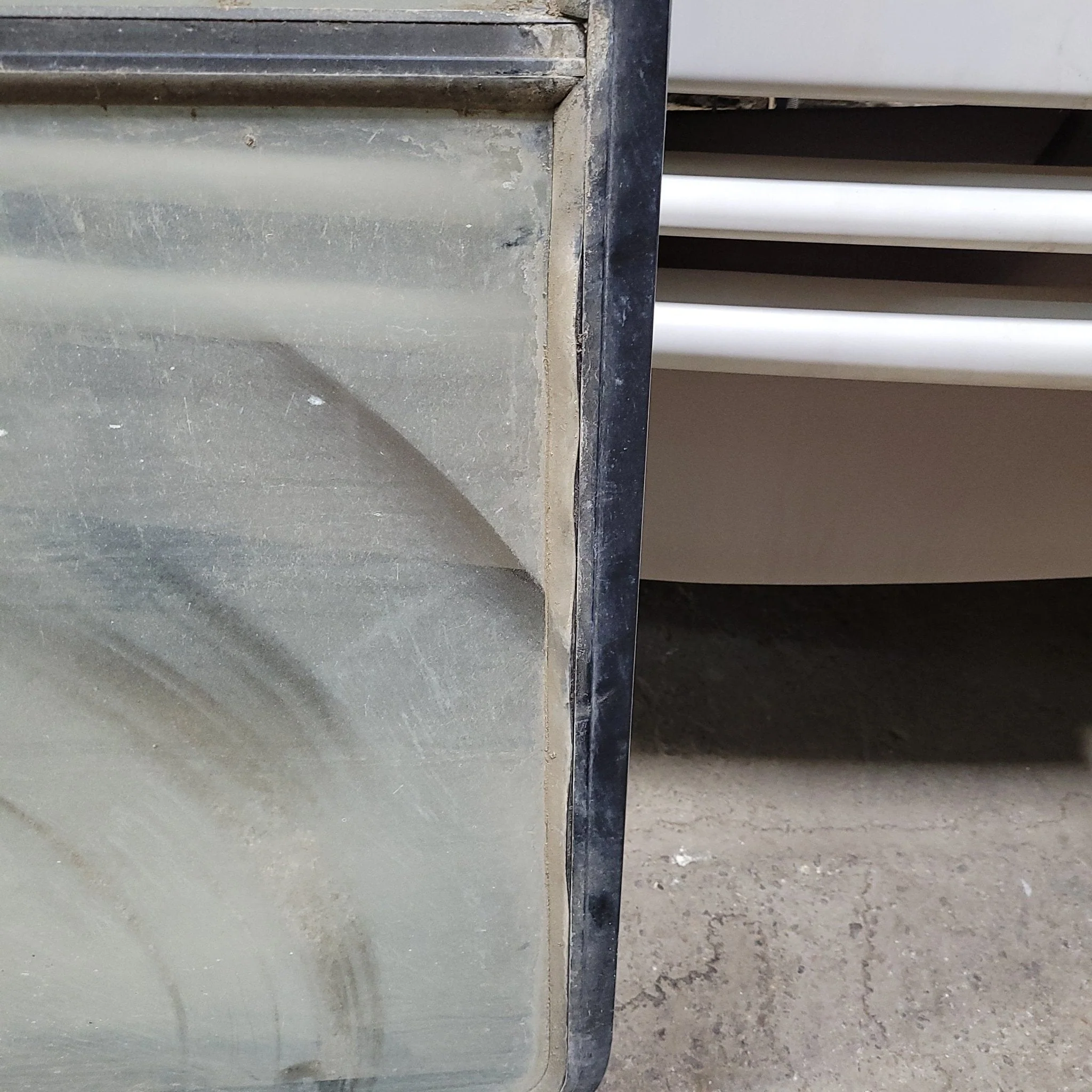 Used Black Radius Opening Window : 54 3/4" X 22" X  2" D - Image 2