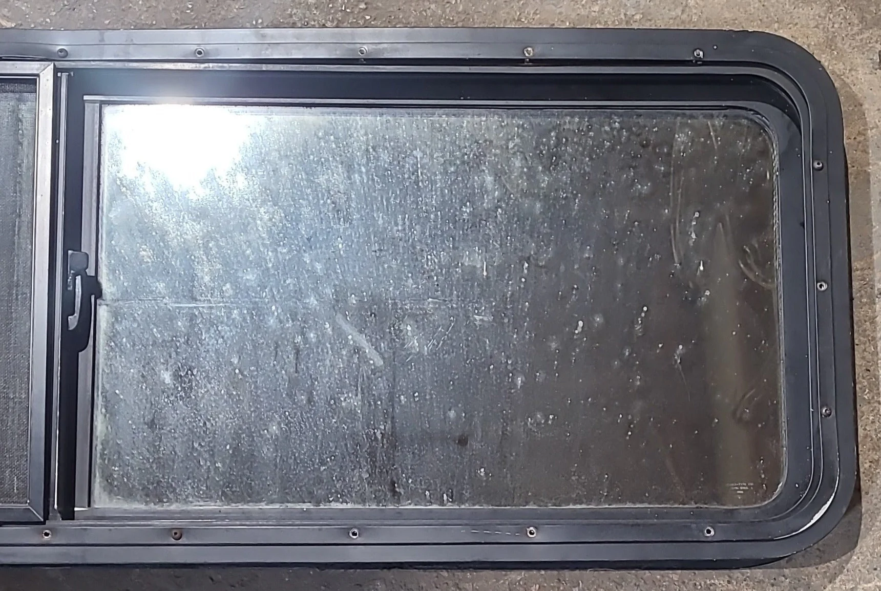 Used Black Radius Opening Window : 54" W x 17 1/2" H x 2" D - Image 6