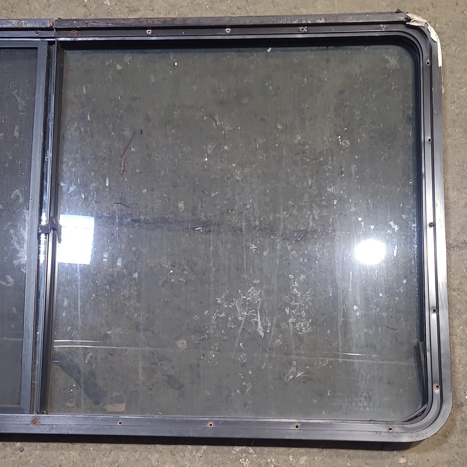 Used Black Radius Opening Window : 57" W x 27 3/4" H x 1 7/8" D - Image 7