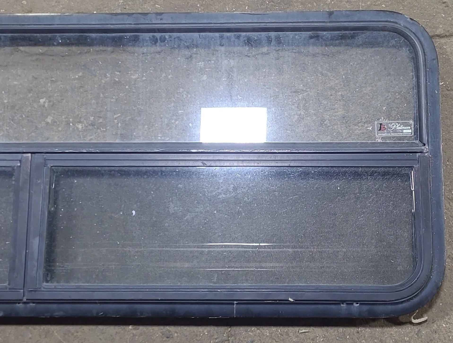 Used Black Radius Opening Window : 59 1/2" W x 21 1/4" H x 1 1/2" D - Image 3