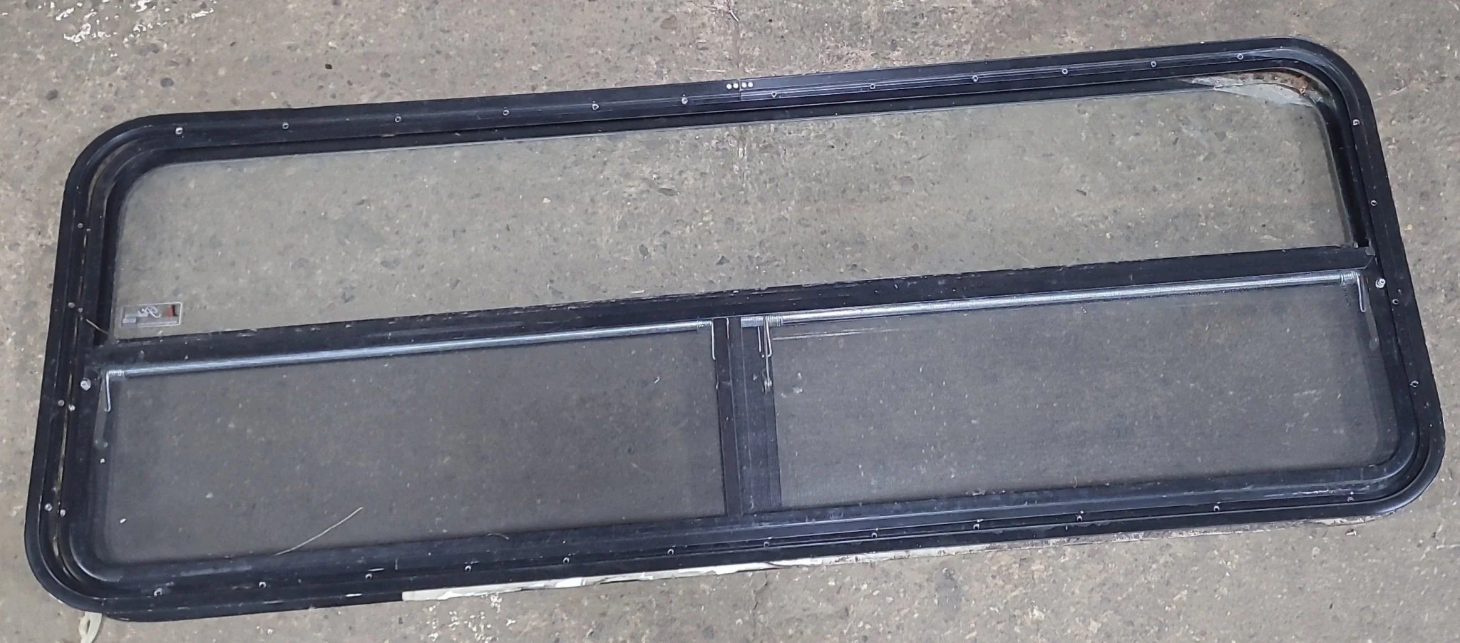 Used Black Radius Opening Window : 59 1/2" W x 21 1/4" H x 1 1/2" D - Image 4