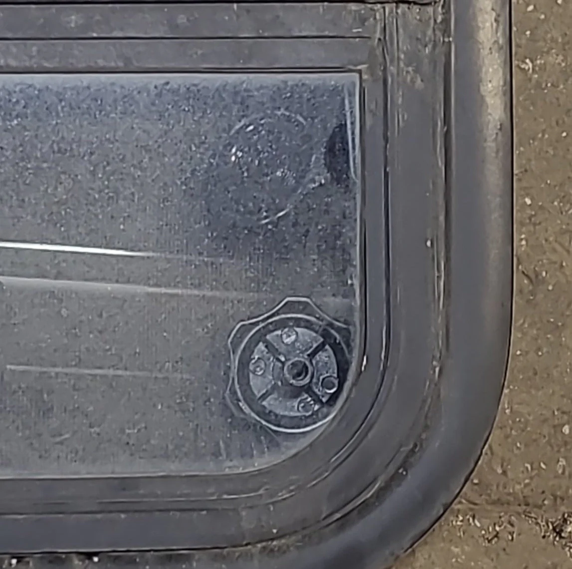 Used Black Radius Opening Window : 59 1/4" W x 14 1/2" H x 1 7/8" D - Image 4