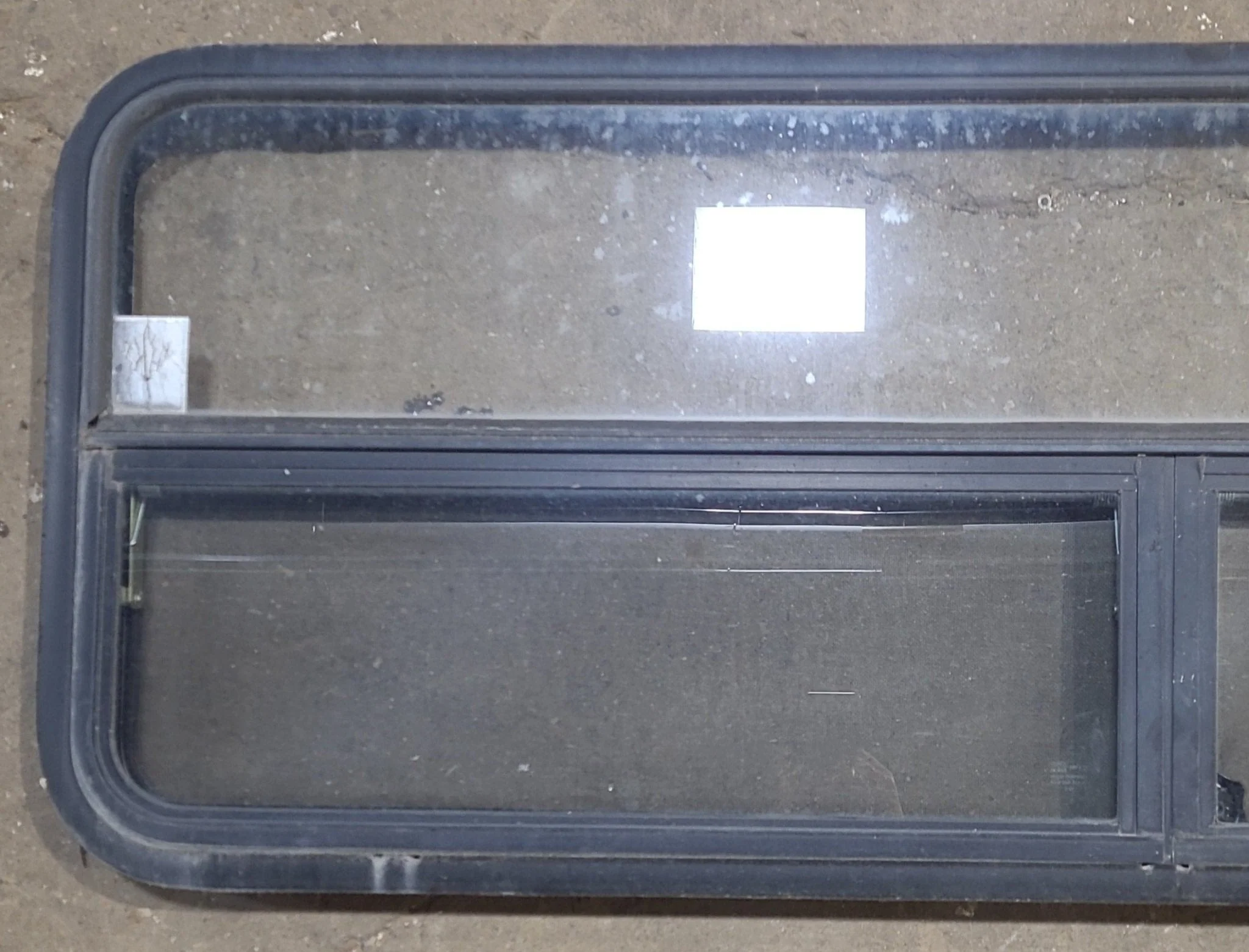Used Black Radius Opening Window : 59 1/4" W x 21 1/4" H x 1 7/8" D - Image 2