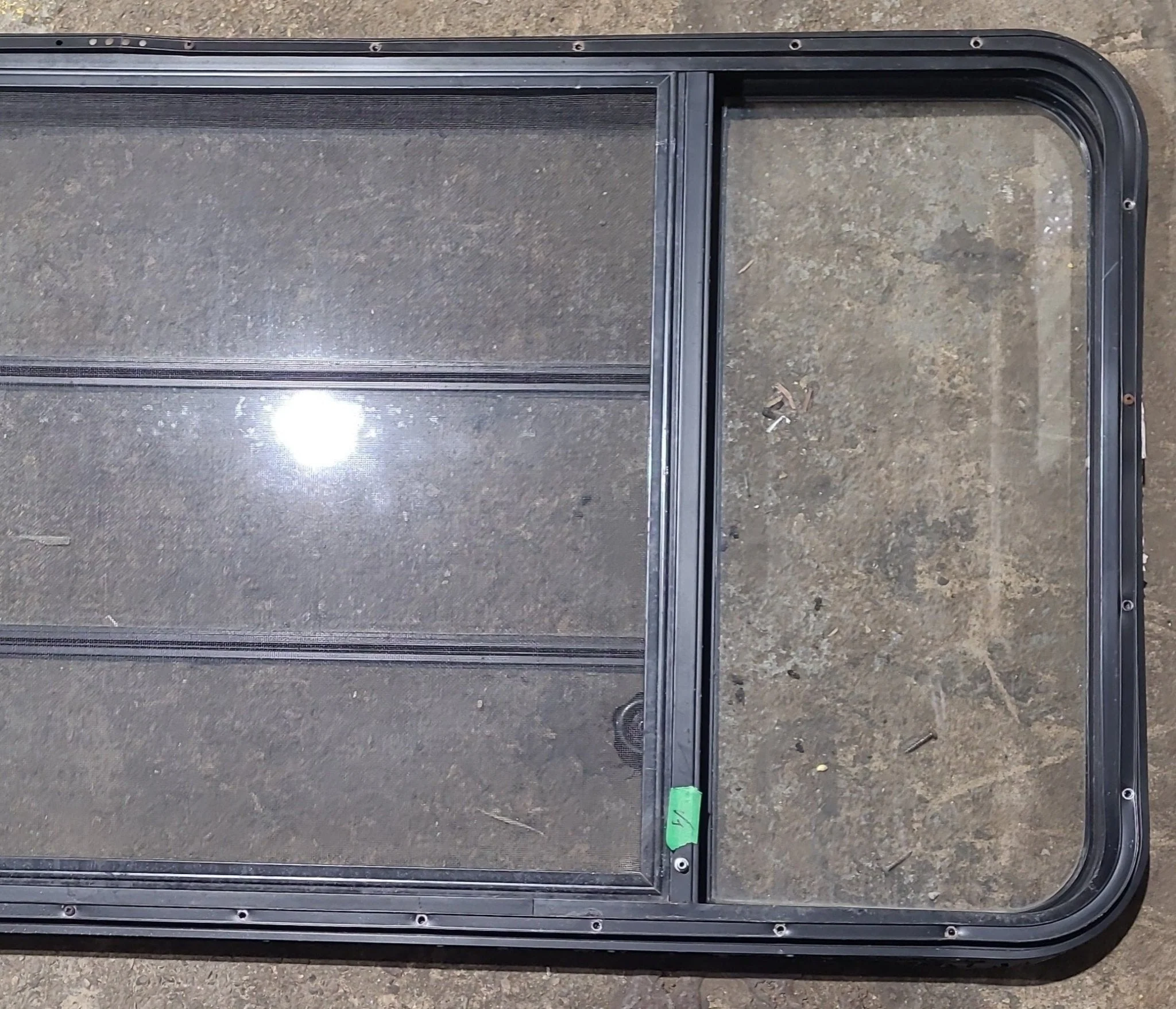 Used Black Radius Opening Window : 59 3/4" W x 26" H x 1 1/4" D - Image 5