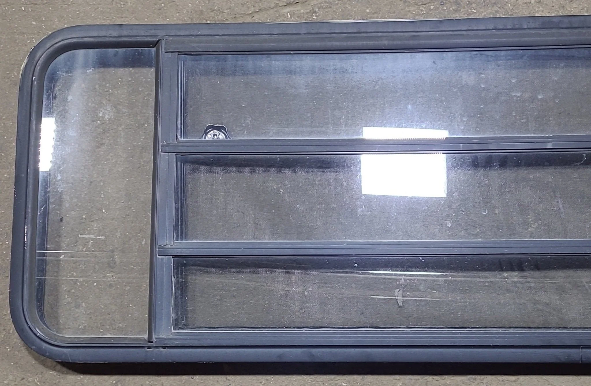 Used Black Radius Opening Window : 59 3/8" W x 21 3/8" H x 1 3/4" D - Image 2