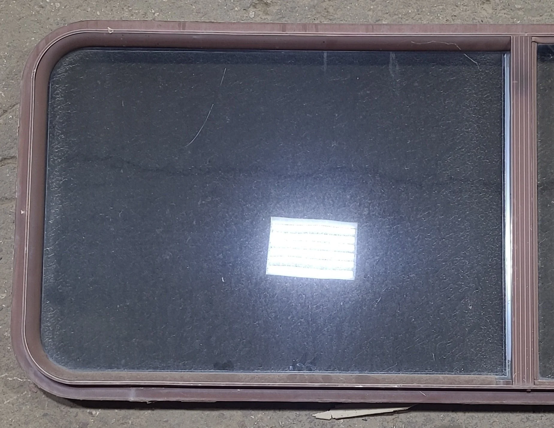 Used Black Radius Opening Window : 60 3/4" W x 21 3/4" H x 1 3/8" D - Image 2