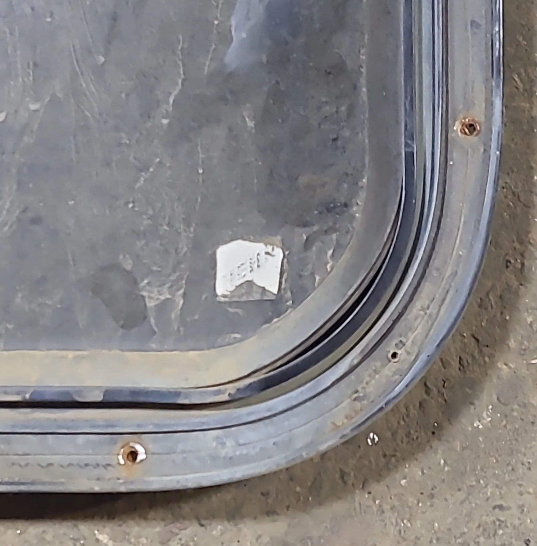Used Black Radius Opening Window : 60 3/4" W x 23" H x 1 1/2" D - Image 5