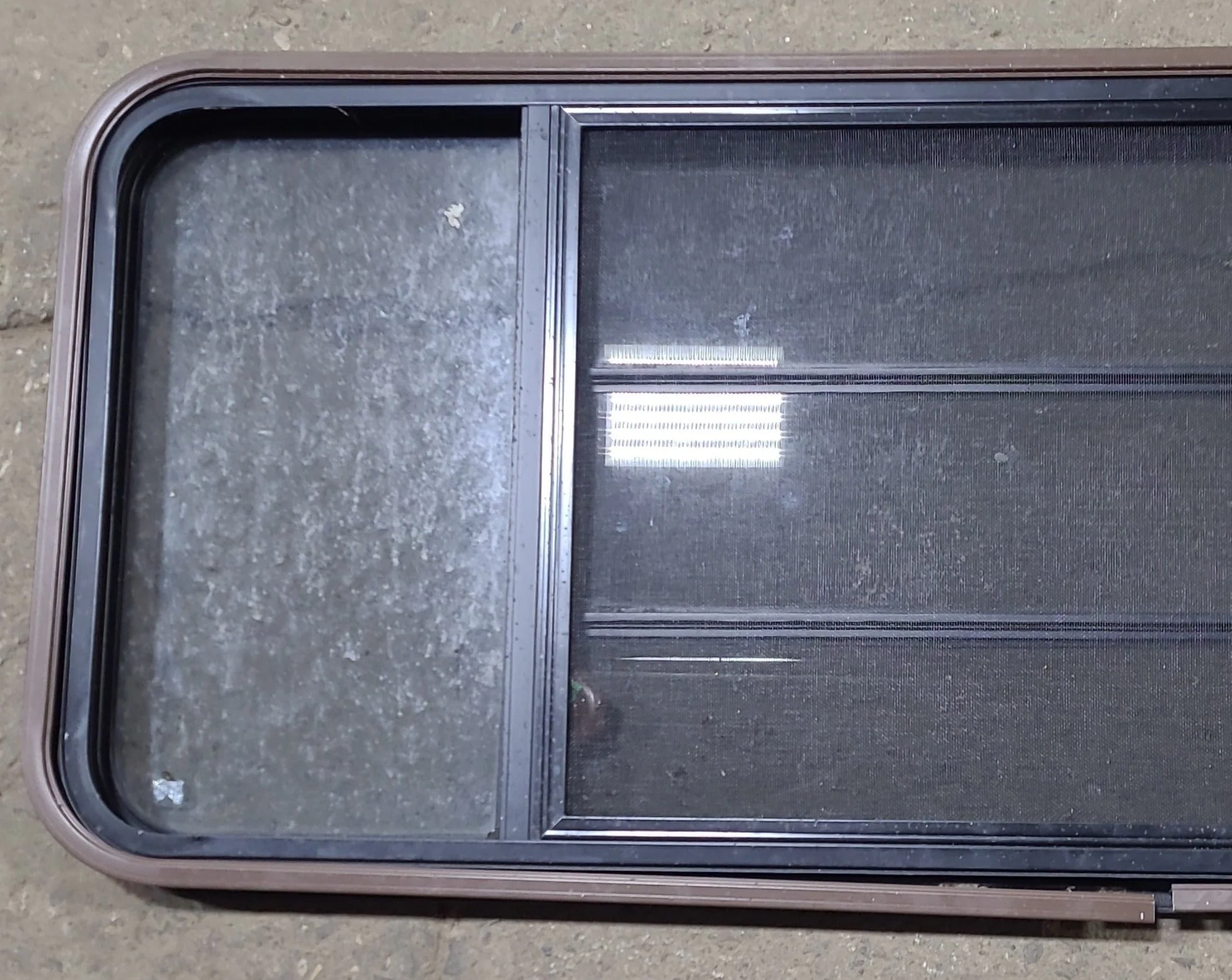 Used Black Radius Opening Window : 60 3/4" W x 23" H x 1 1/2" D - Image 7