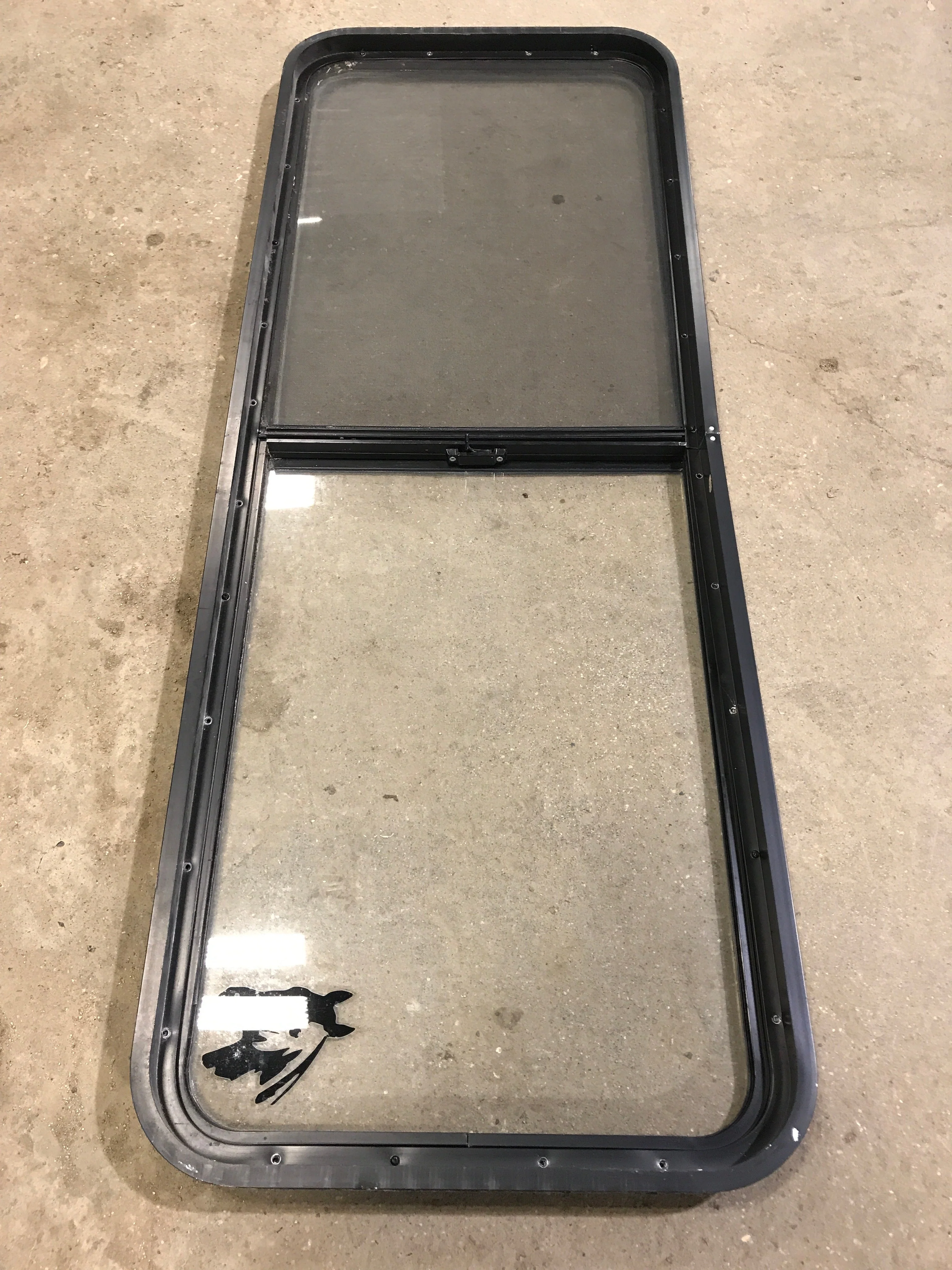 Used Black Radius Opening Window : 60" W x 21 1/2" H x 1 7/8" D - Image 6