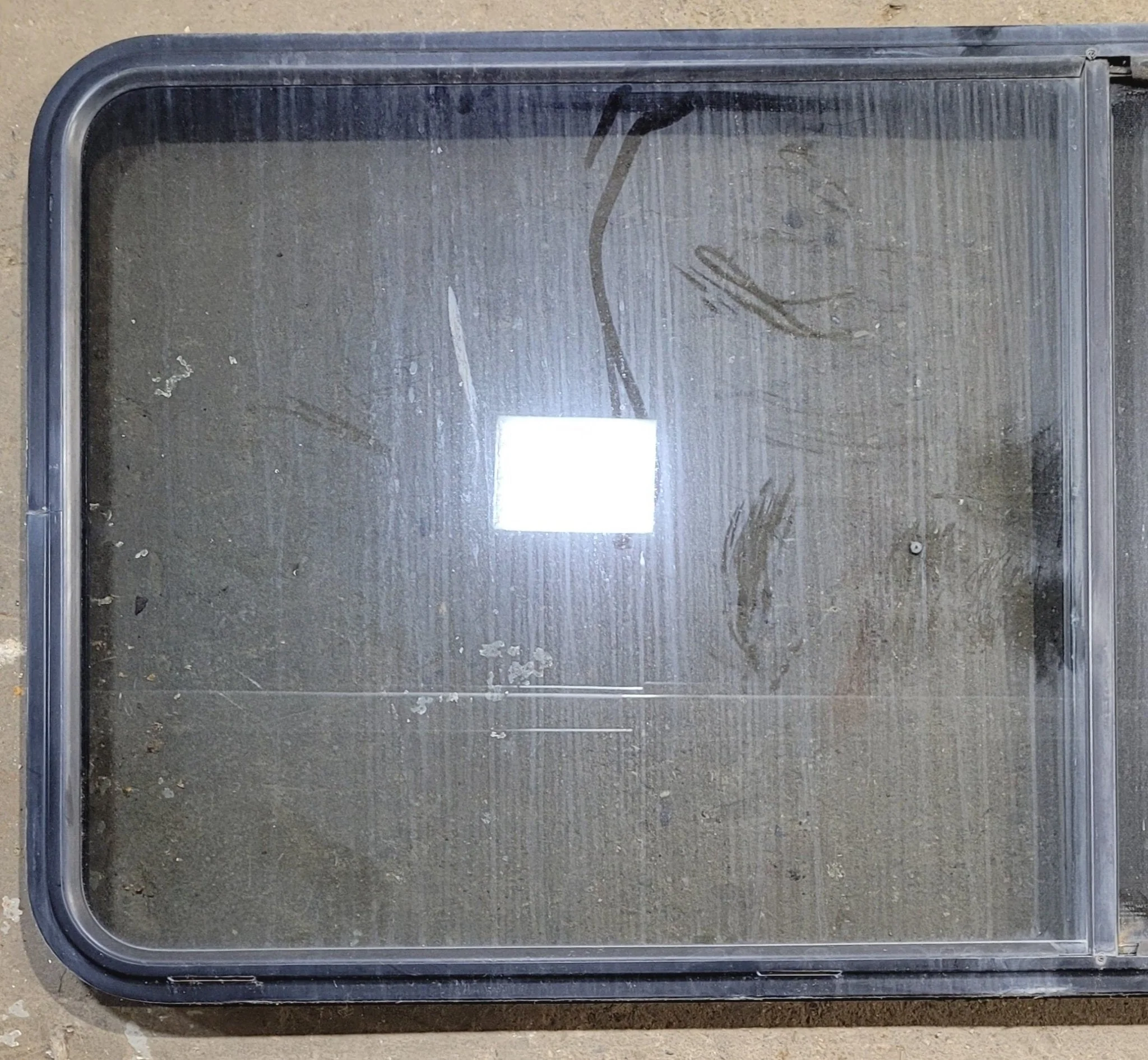 Used Black Radius Opening Window : 64 1/4" W x 28 3/4" H x 1 3/4" - Image 2