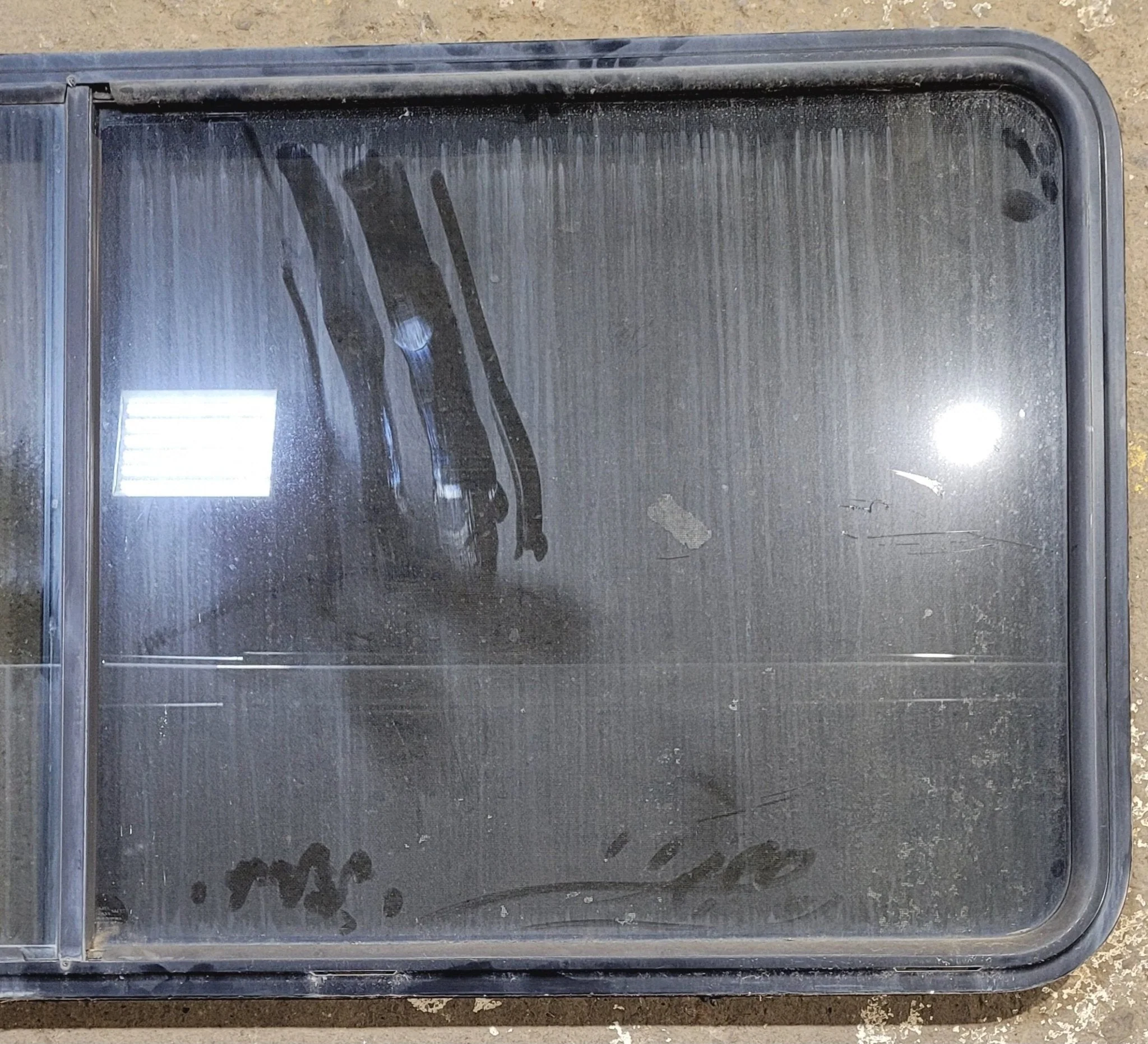 Used Black Radius Opening Window : 64 1/4" W x 28 3/4" H x 1 3/4" - Image 3