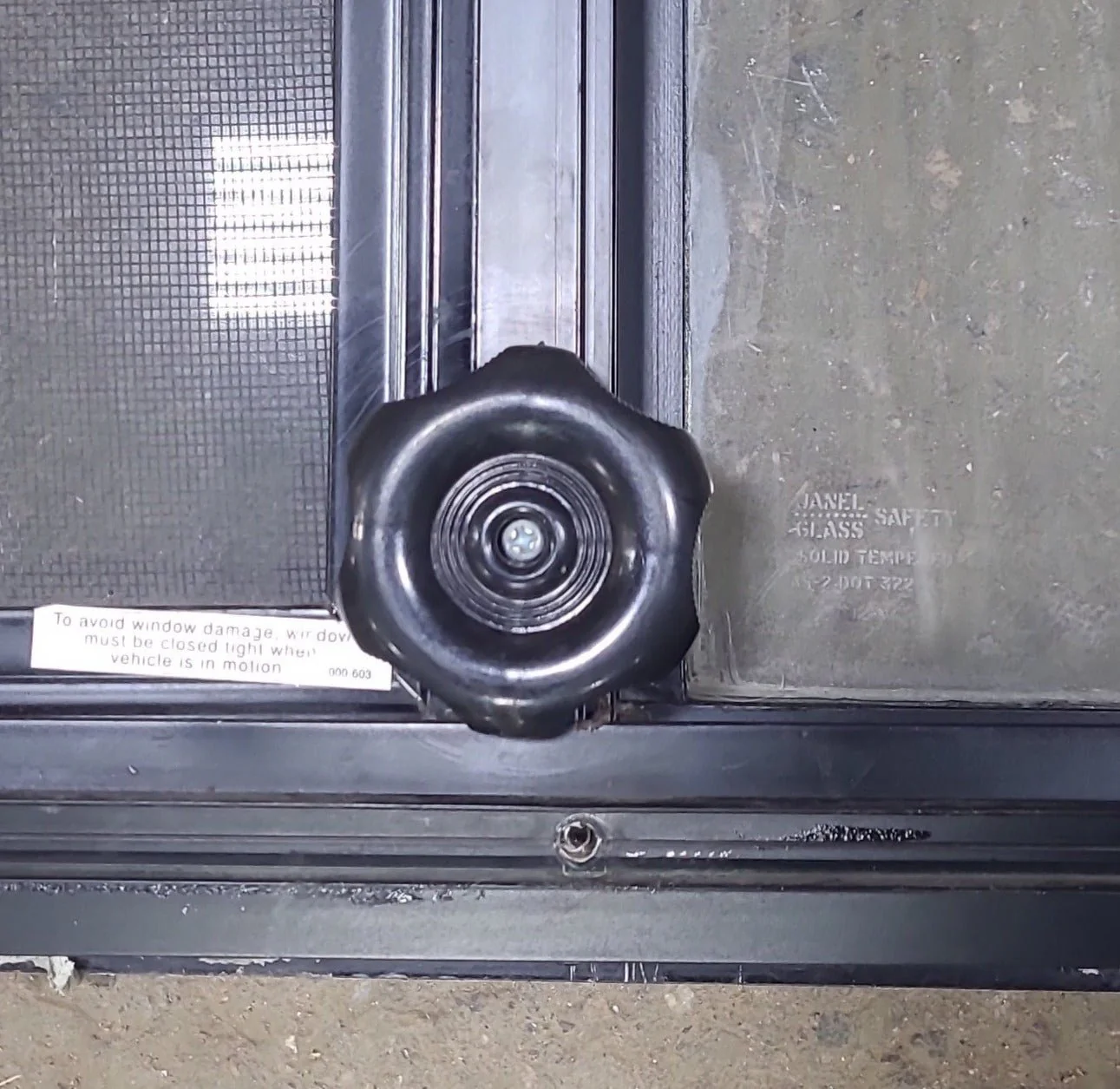 Used Black Radius Opening Window : 71 1/2" W x 21 3/4" H x 1 3/4" D - Image 7