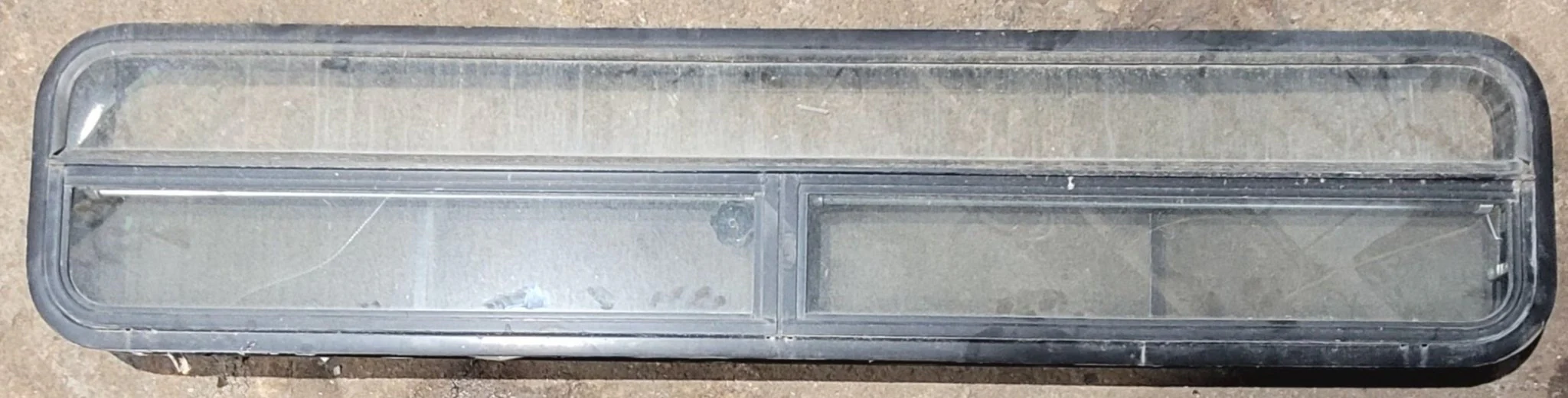 Used Black Radius Opening Window : 71 1/4" W x 14 1/4" H x 2" D