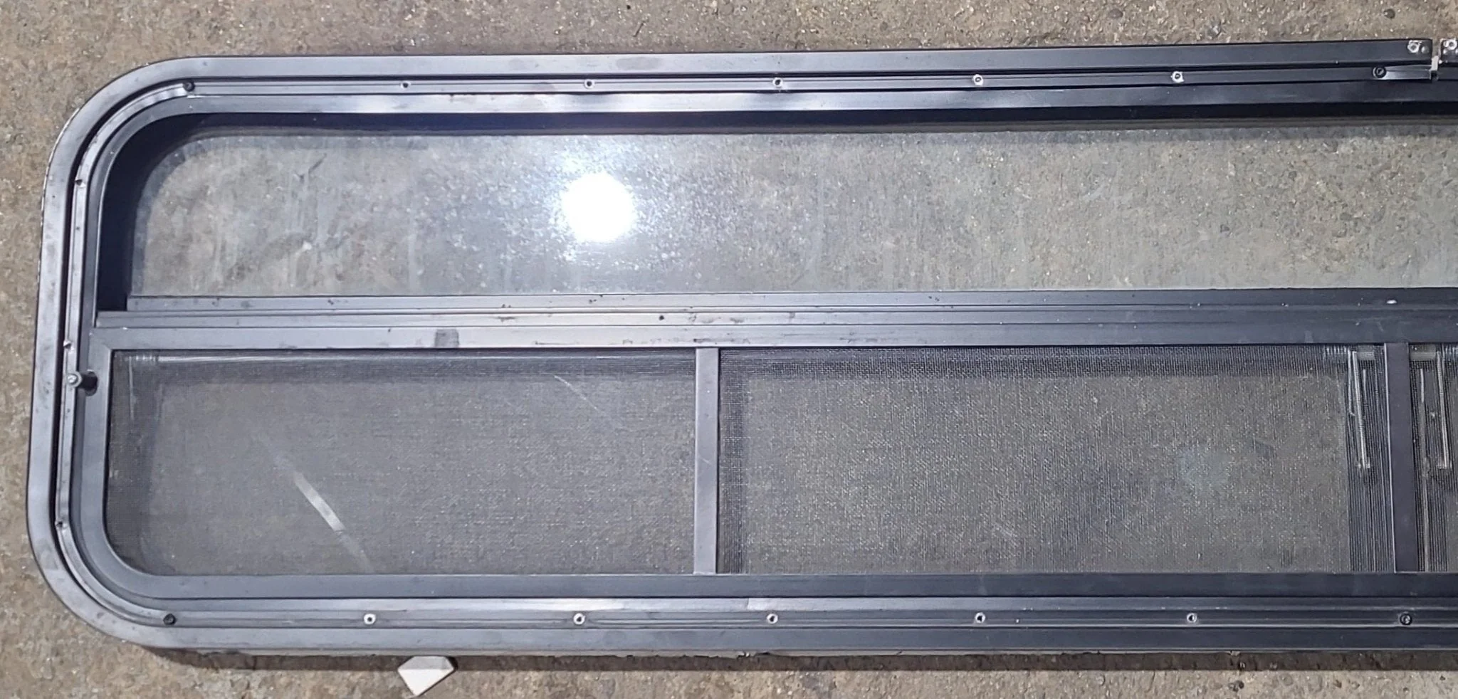 Used Black Radius Opening Window : 71 1/4" W x 14 1/4" H x 2" D - Image 6