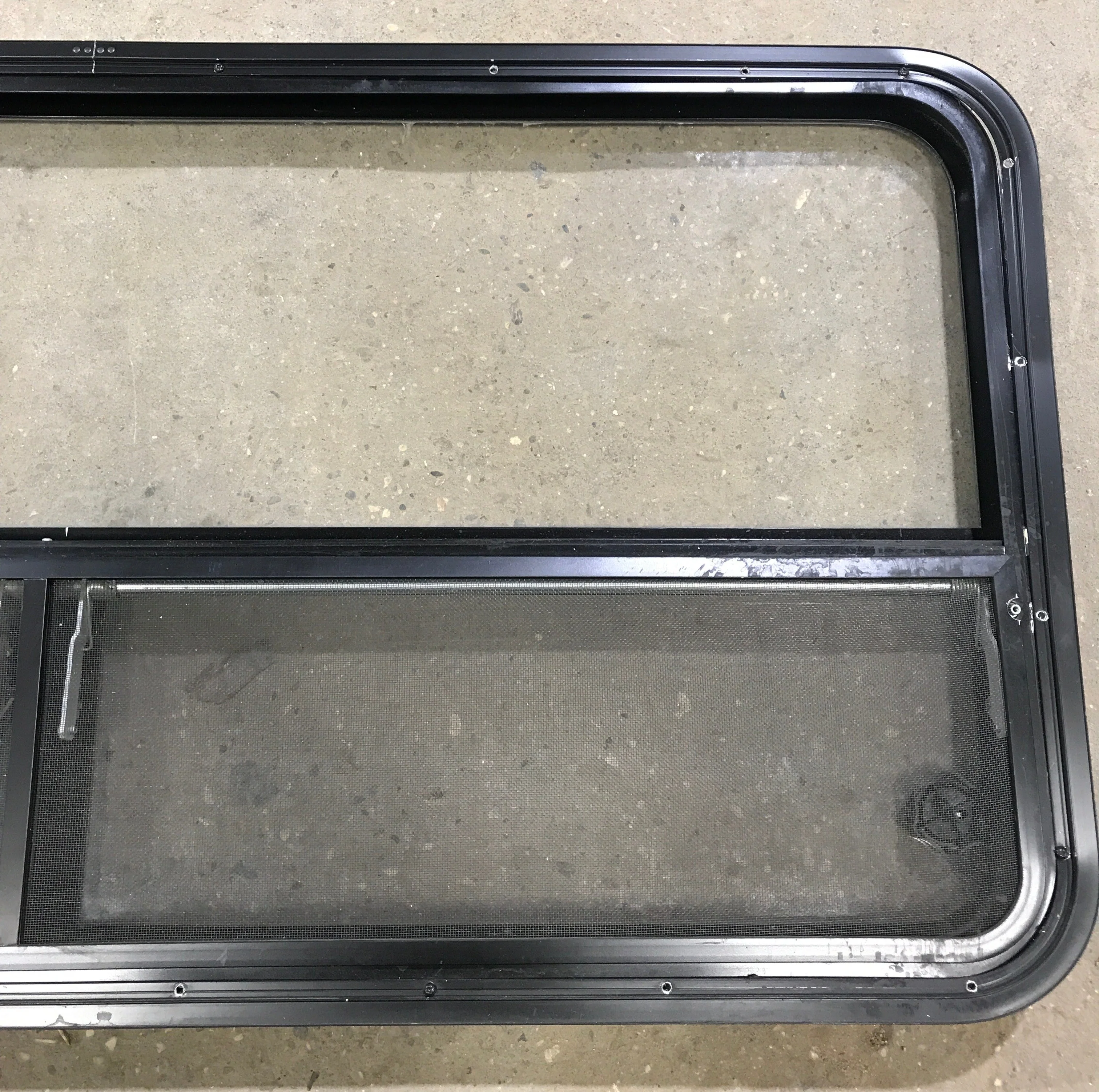 Used Black Radius Window : 53 1/4" W x 25 1/4" H x 2 1/4" D - Image 5