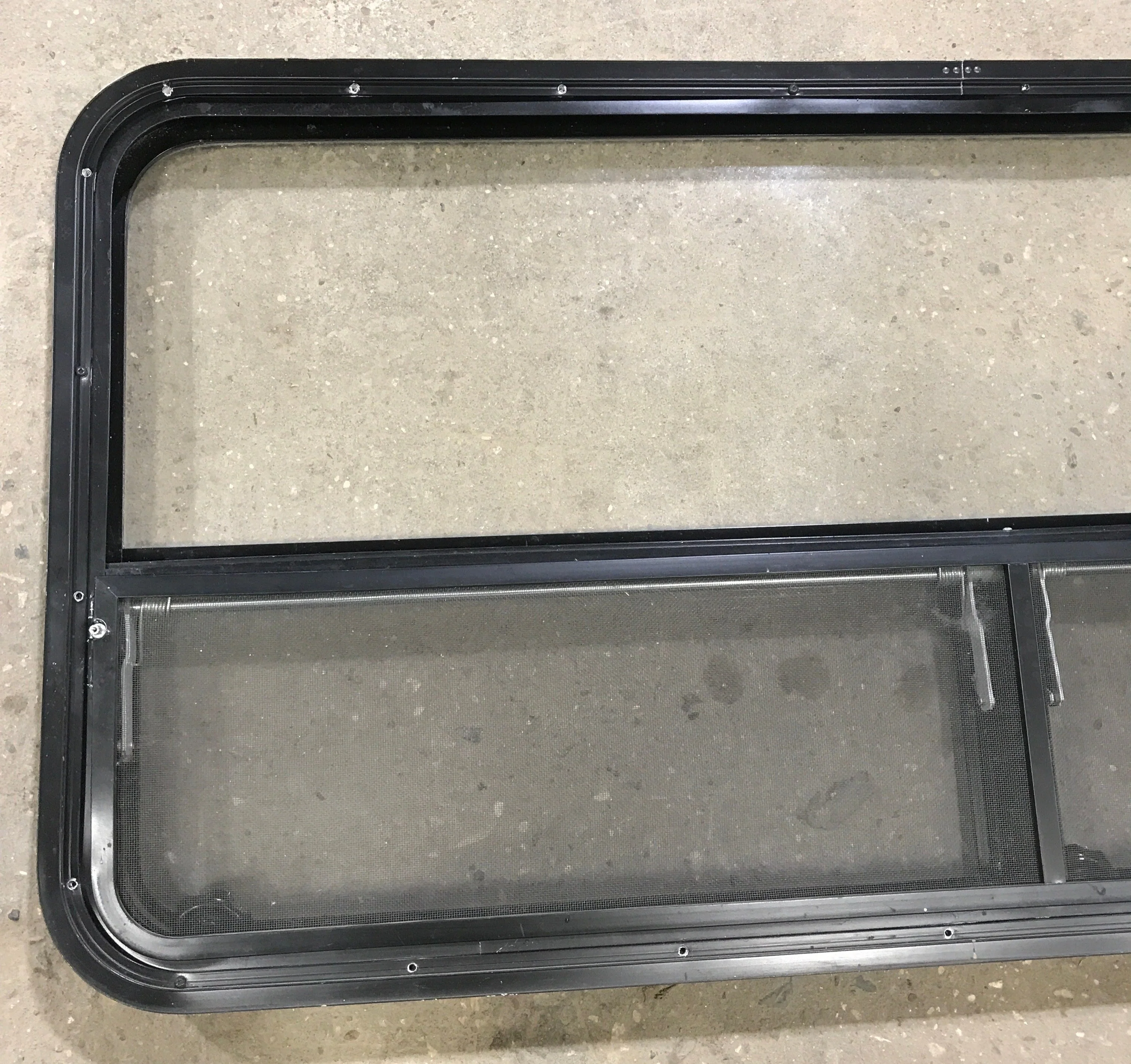 Used Black Radius Window : 53 1/4" W x 25 1/4" H x 2 1/4" D - Image 6