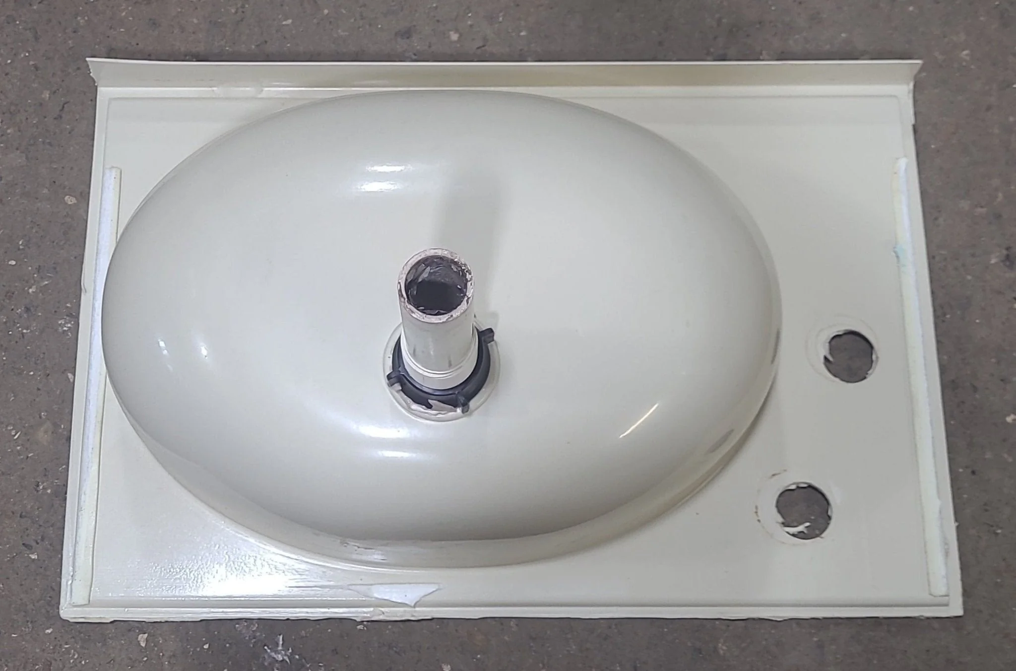 Used Bathroom Sink, Bone - 20 3/8" X 13 1/8" X 6 1/2" D - Image 2