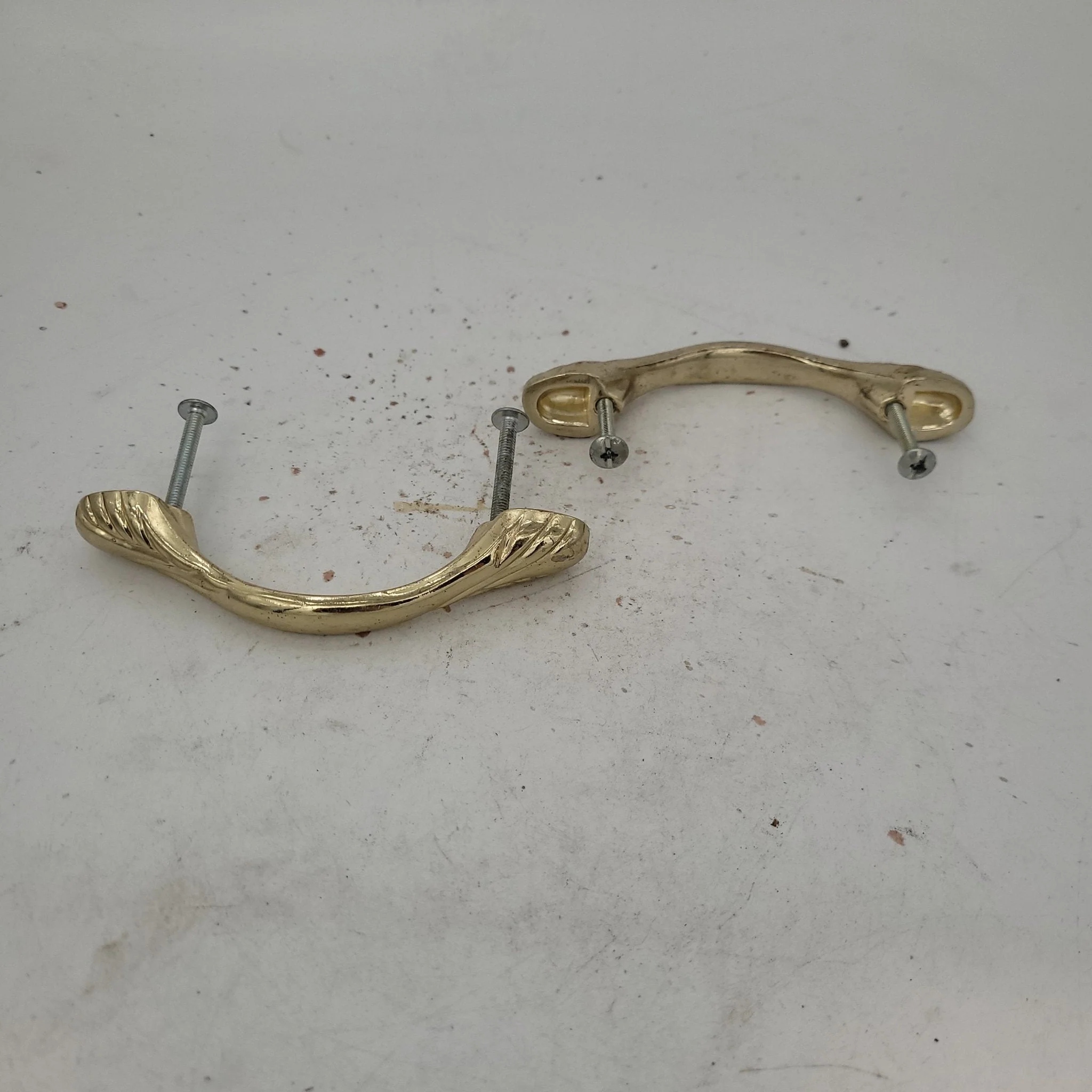 Used Brass Cabinet Handle 3" Hole Spacing