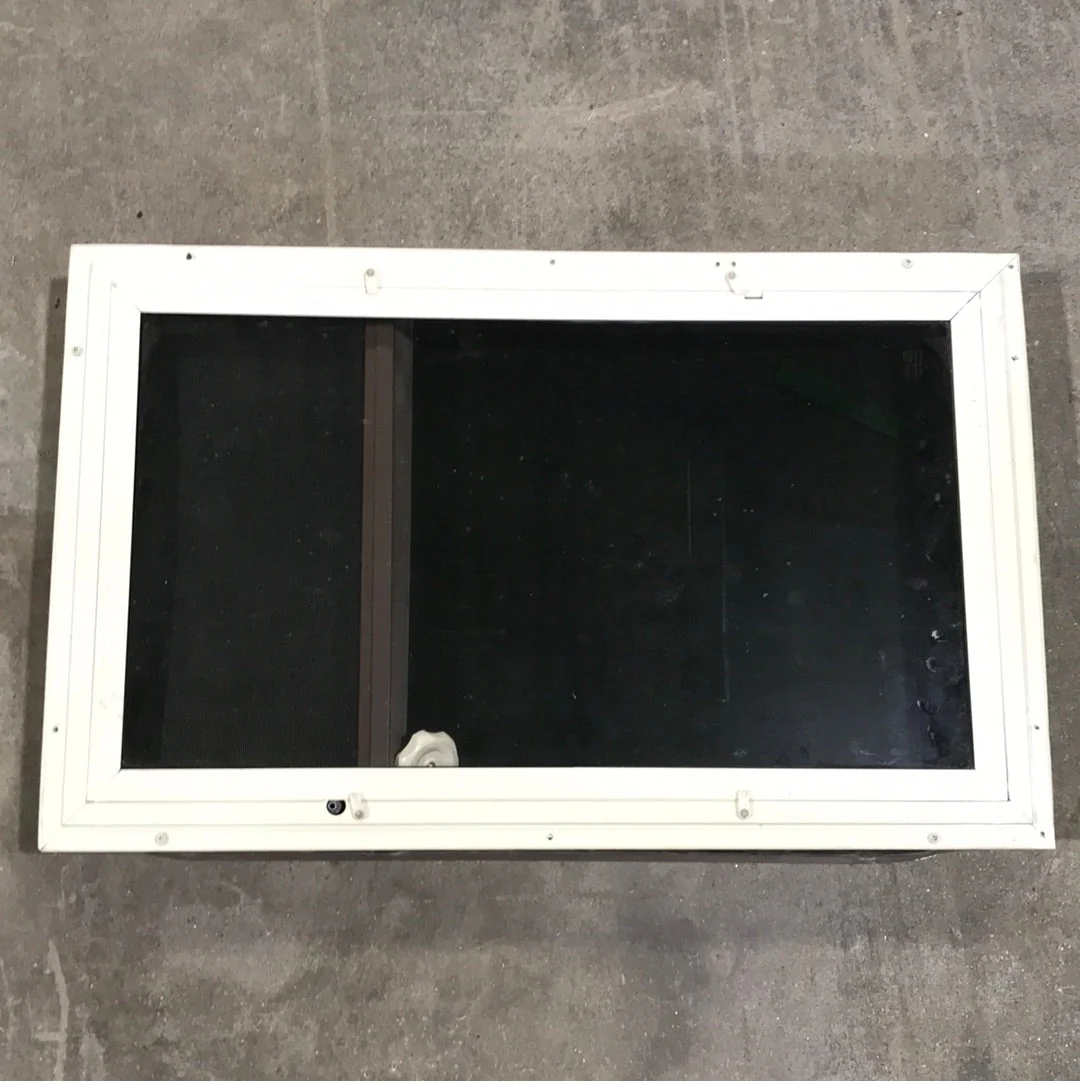 Used Brown Radius Double Pane-Storm Window : 28 3/4" W x 17 1/2" H x 1" D - Image 2