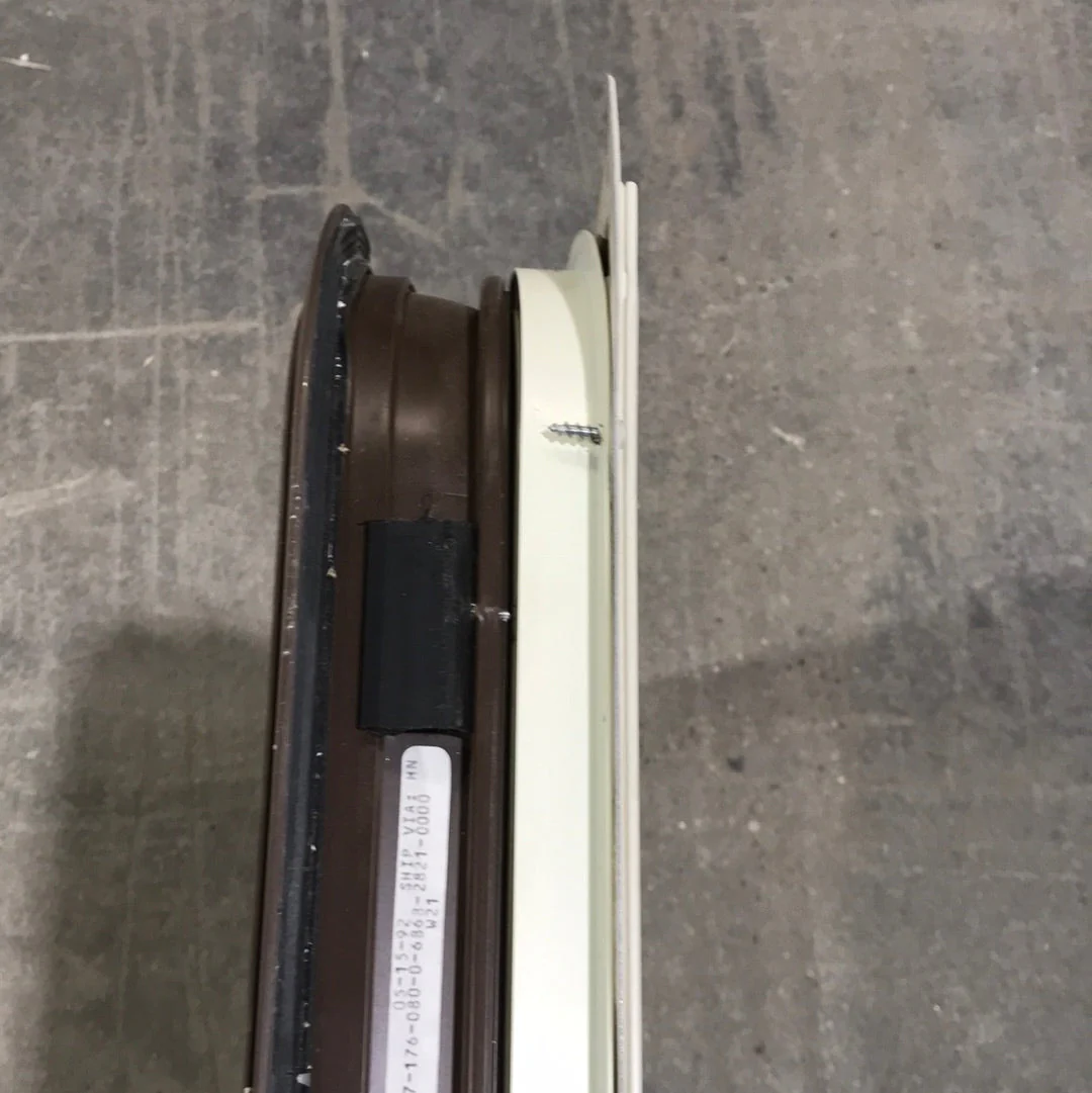 Used Brown Radius Double Pane-Storm Window : 28 3/4" W x 17 1/2" H x 1" D - Image 4