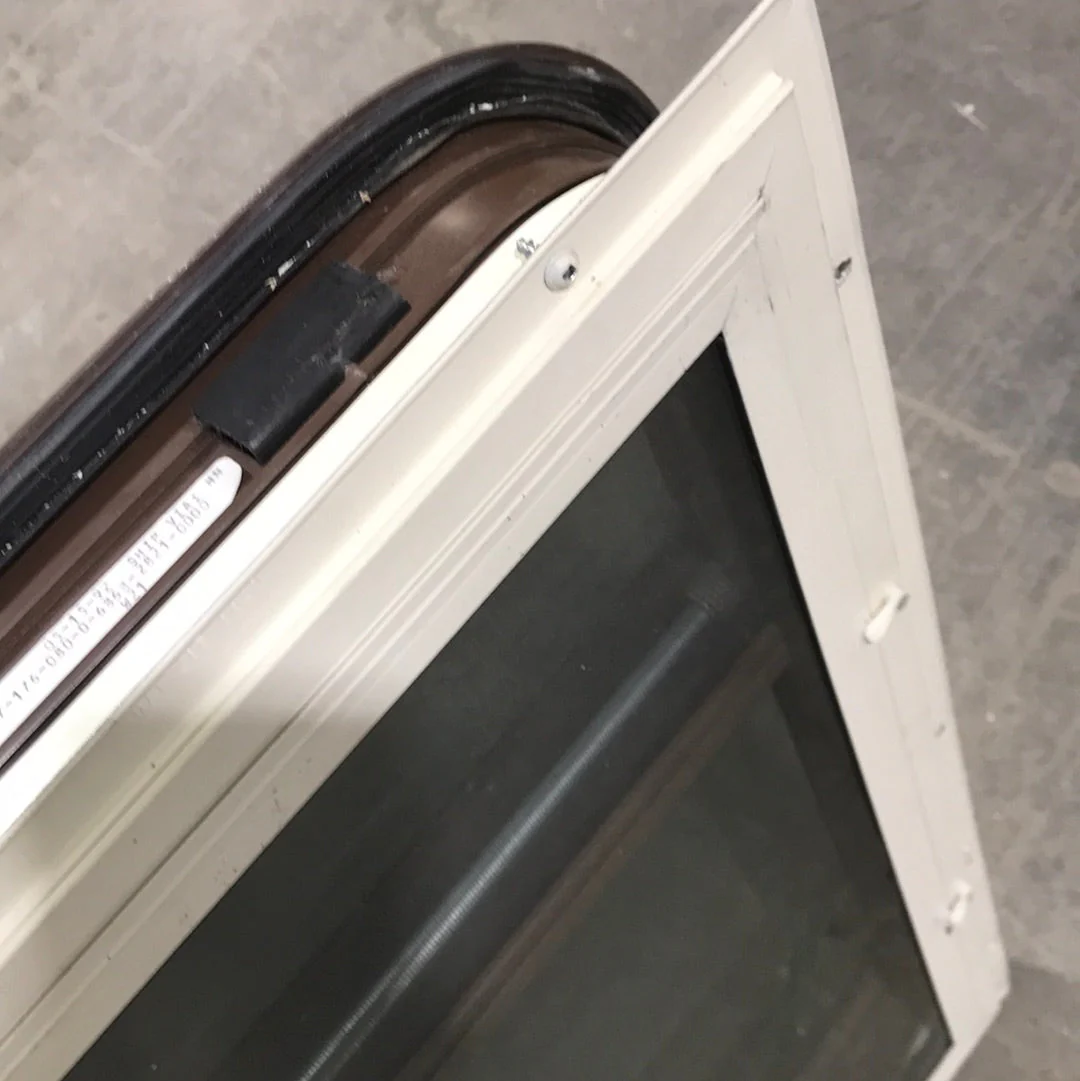 Used Brown Radius Double Pane-Storm Window : 28 3/4" W x 17 1/2" H x 1" D - Image 5