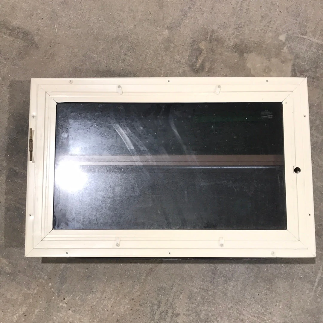 USED Brown Radius Dual Pane-Storm Window : 24 1/4" W x 15 1/4" H x 1 1/2" D - Image 2