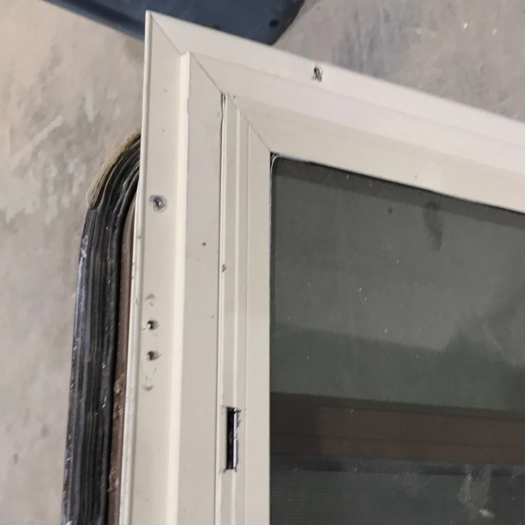 Used Brown Radius Dual Pane-Storm Window : 29 1/4" W x 14 3/4" H x 1 1/2" D - Image 3