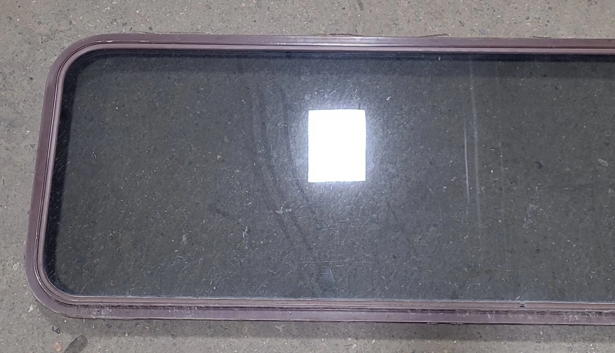 Used Brown Radius Non-Opening Window : 60 1/4" W X 20" H X 2" D - Image 2