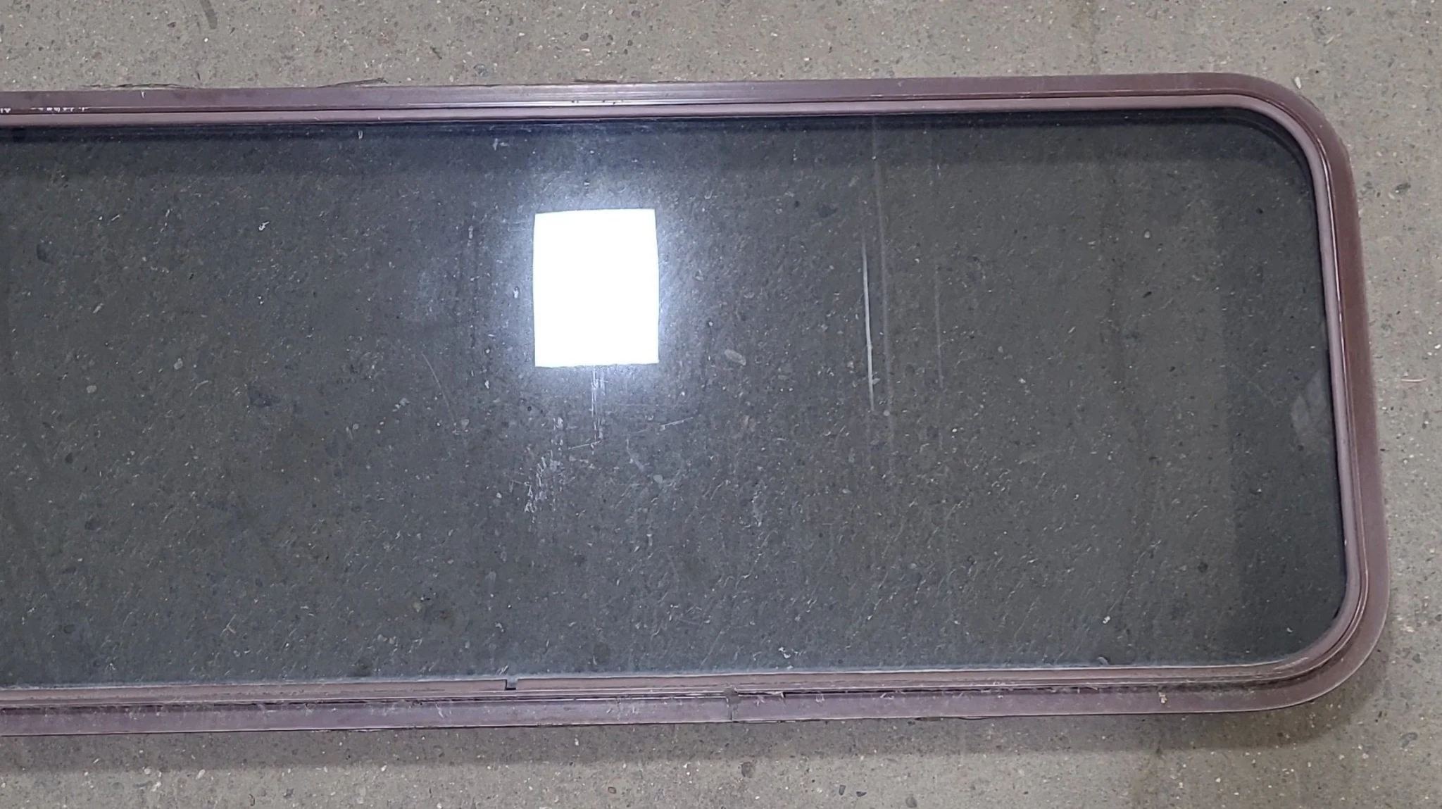 Used Brown Radius Non-Opening Window : 60 1/4" W X 20" H X 2" D - Image 3