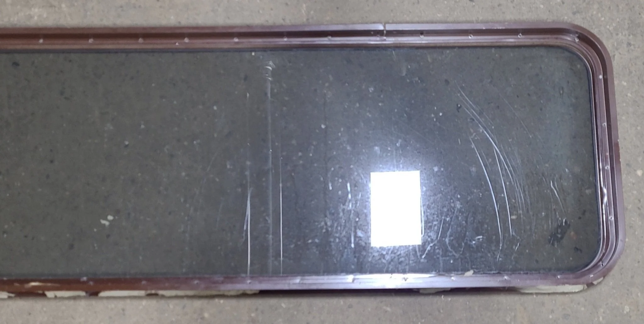 Used Brown Radius Non-Opening Window : 60 1/4" W X 20" H X 2" D - Image 6